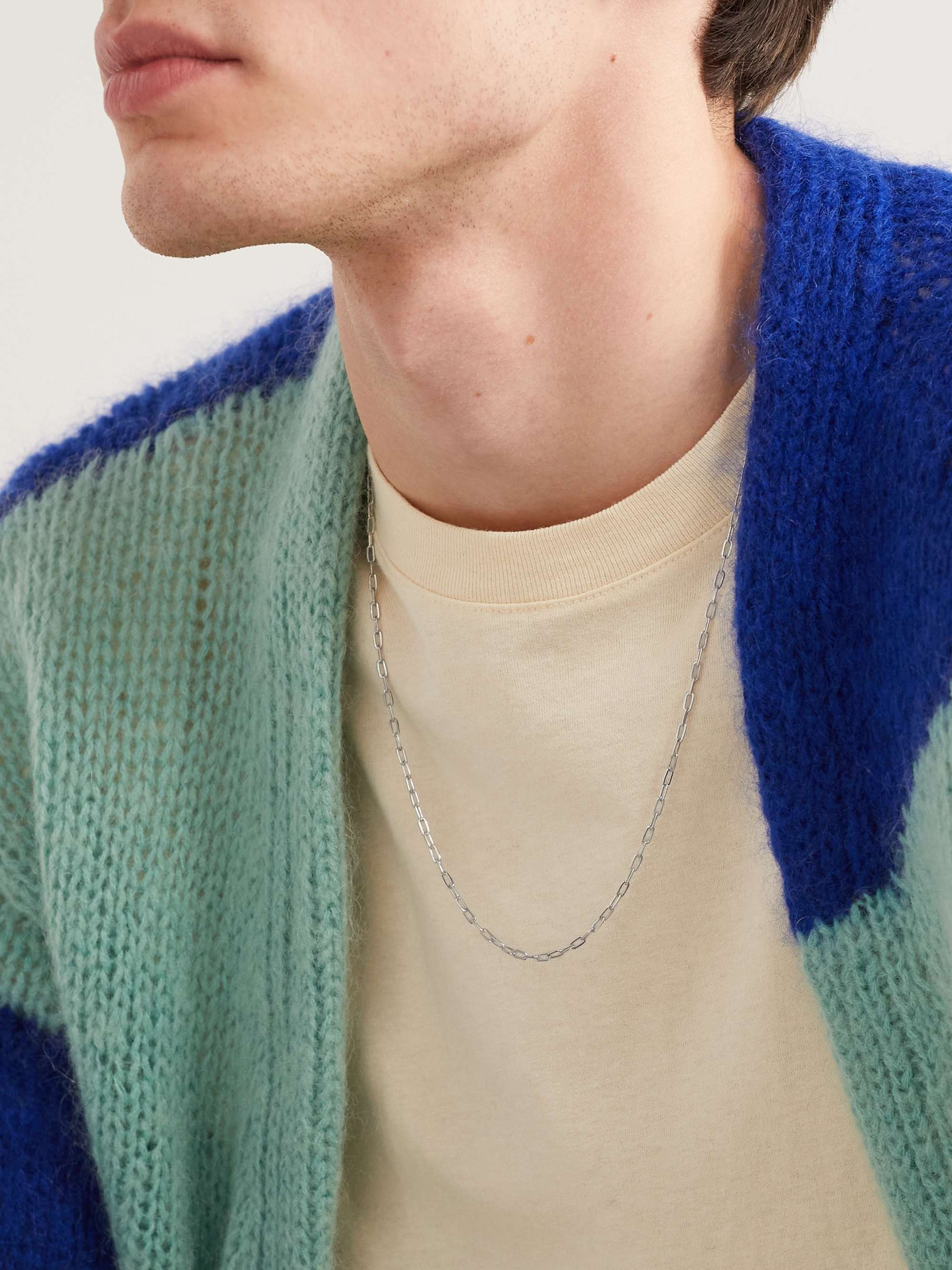 MIANSAI Volt Link Rhodium-Plated Chain Necklace