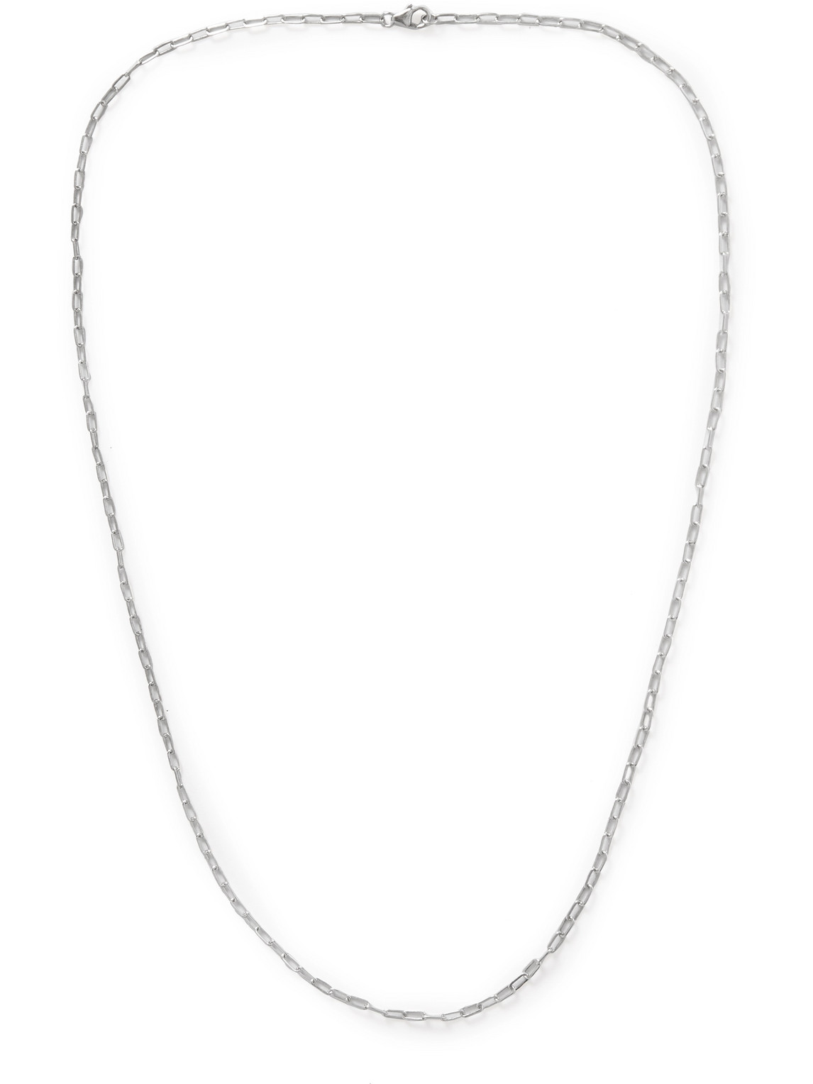 Miansai Volt Link Rhodium-plated Chain Necklace In Silver