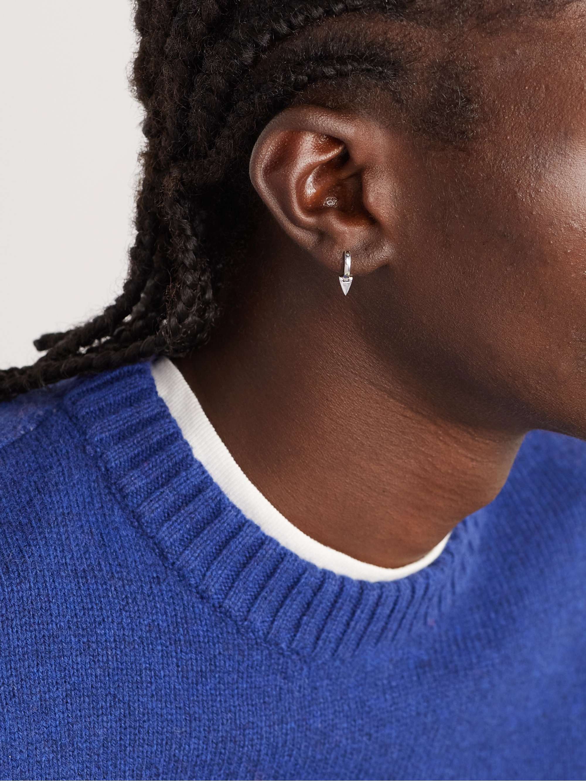 MIANSAI Trian Sterling Silver Single Earring