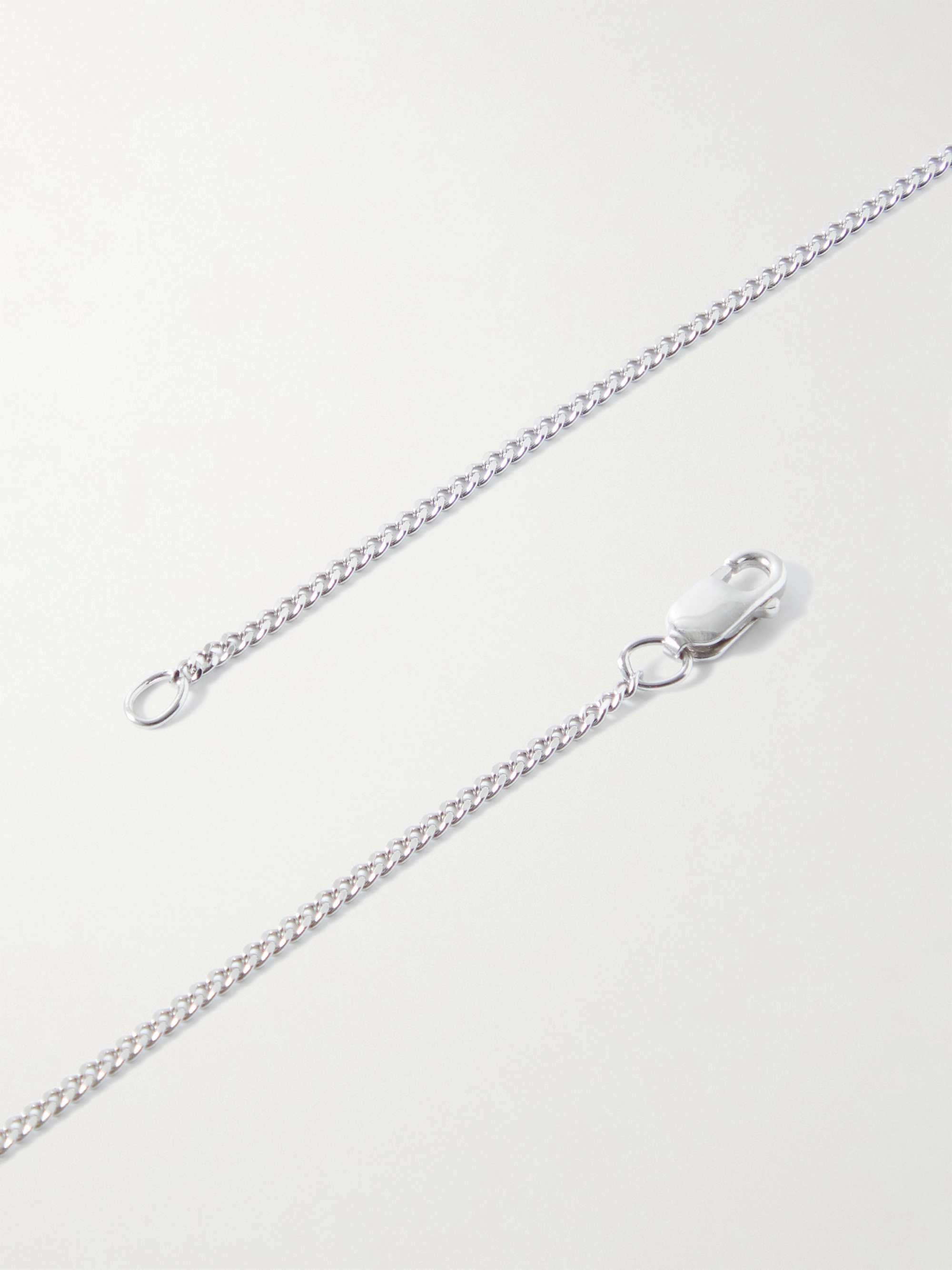 MIANSAI Victoria Rhodium-Plated and Enamel Necklace