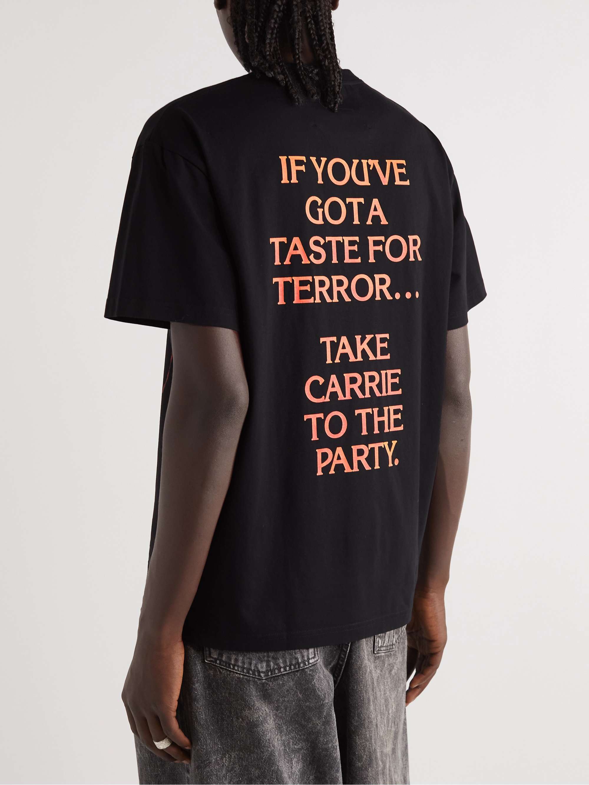 JW ANDERSON + Carrie Printed Cotton-Jersey T-Shirt