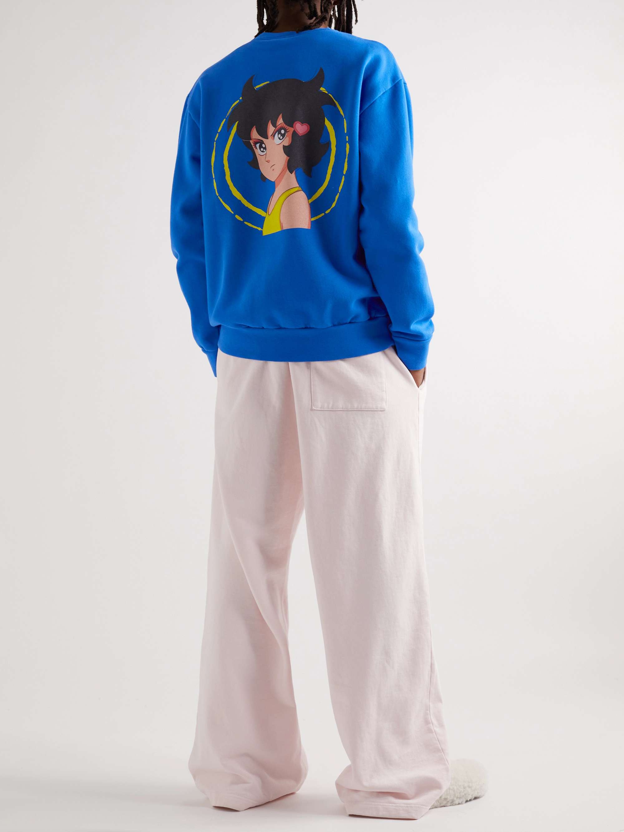 JW ANDERSON Printed Cotton-Jersey Sweater