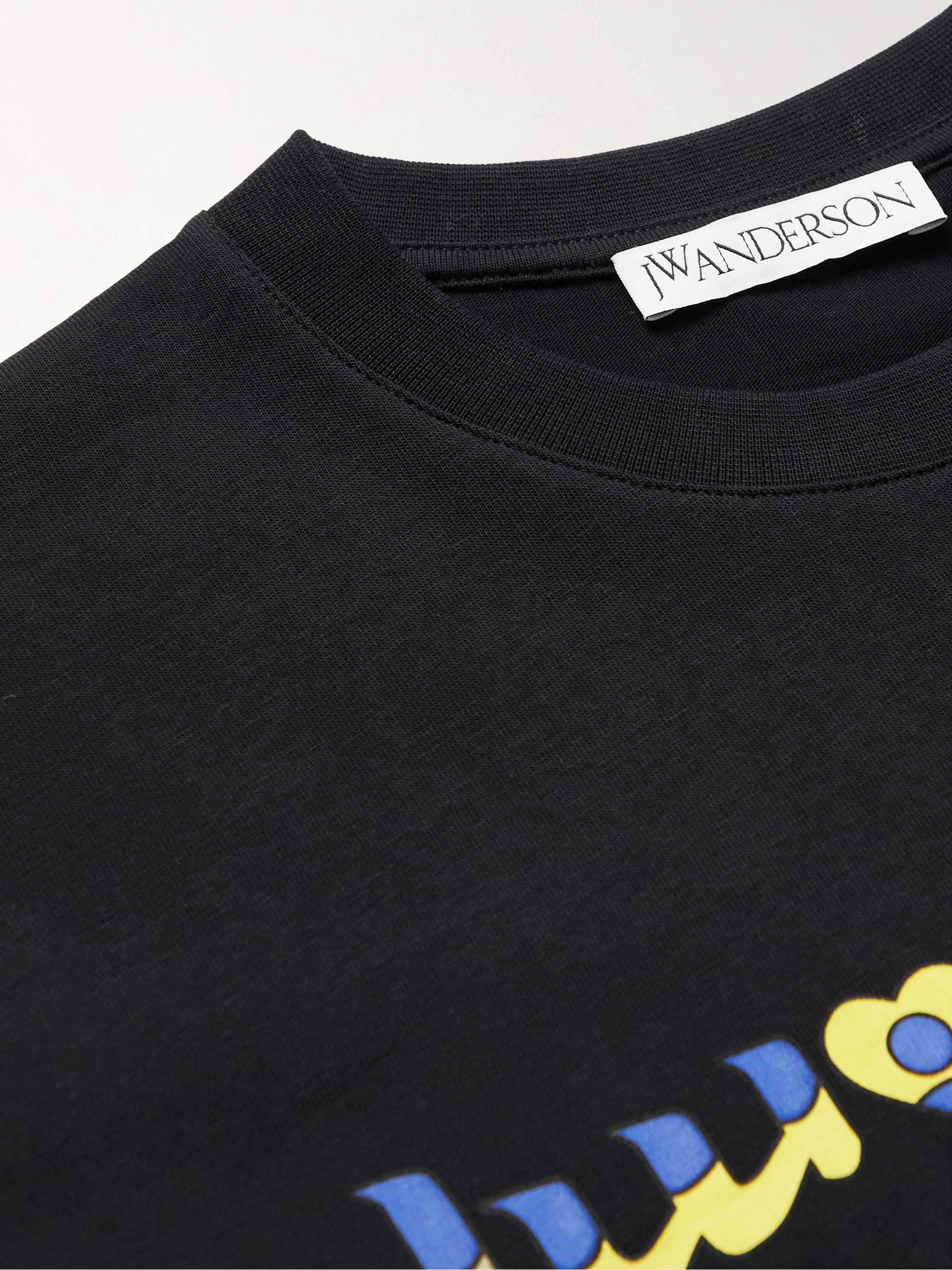 JW ANDERSON Run Hany Logo-Print Cotton-Jersey T-Shirt