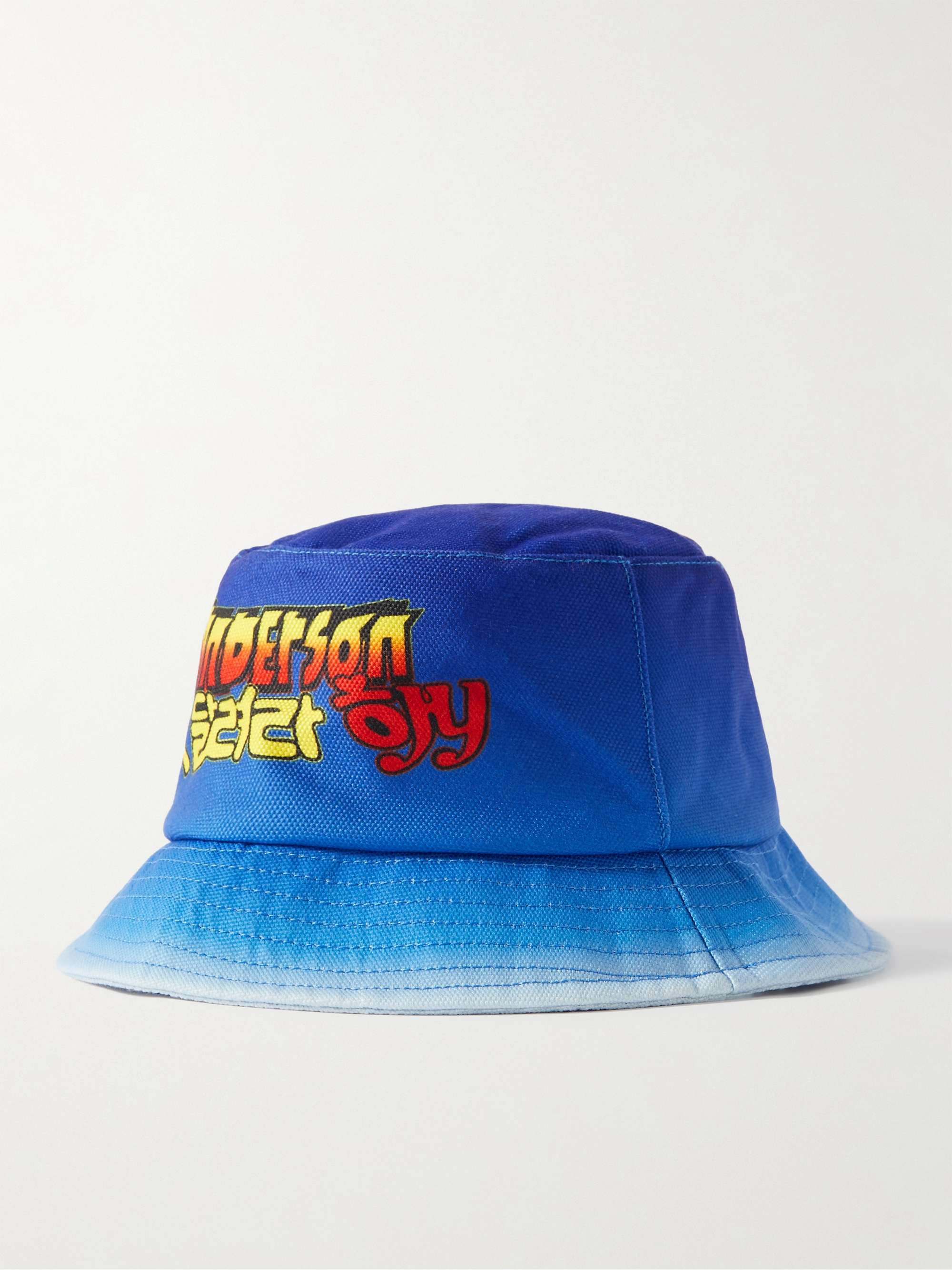 JW ANDERSON + Run Hany Printed Canvas Bucket Hat