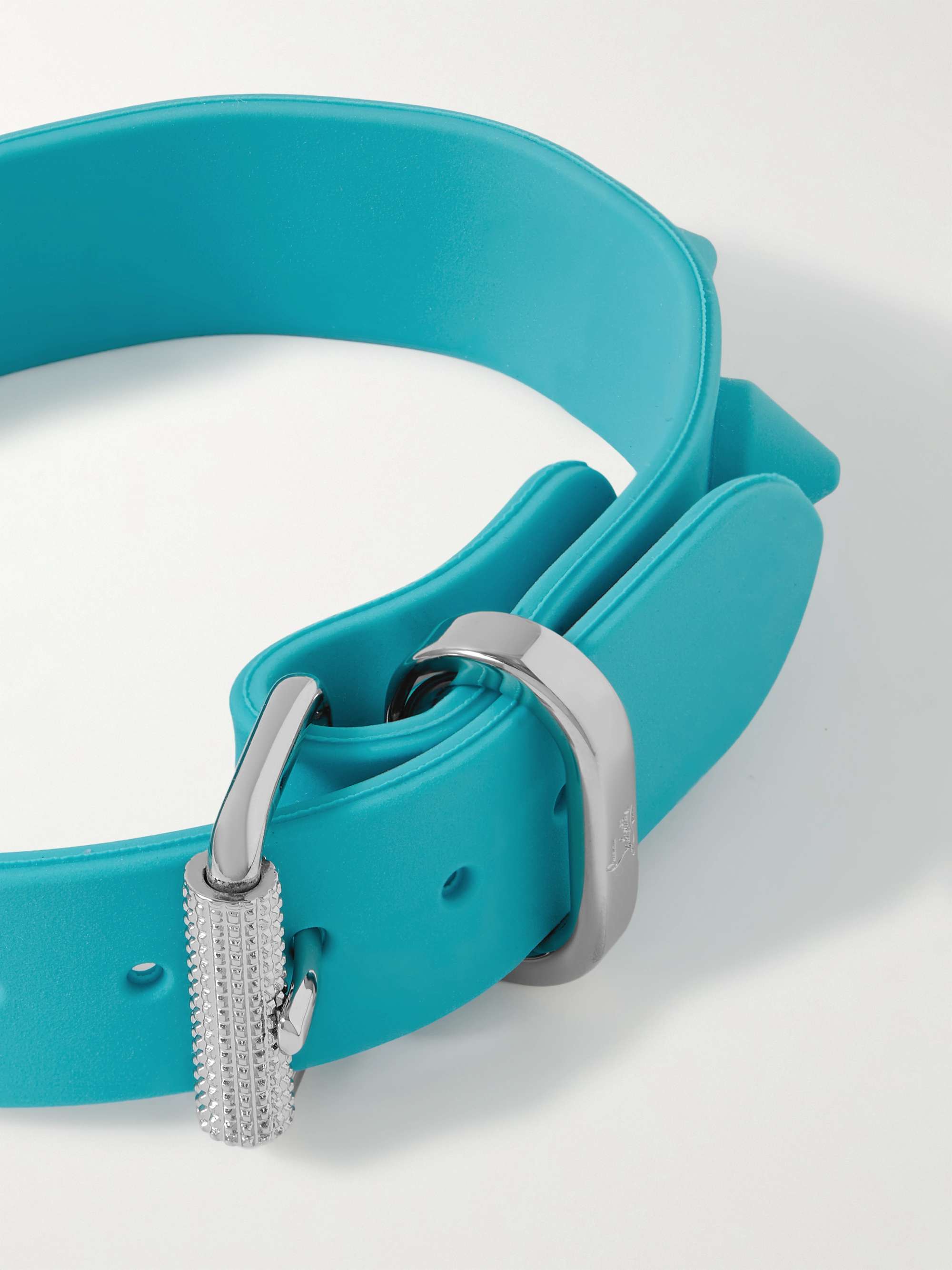 CHRISTIAN LOUBOUTIN Loubilink Studded Rubber Bracelet for Men MR PORTER