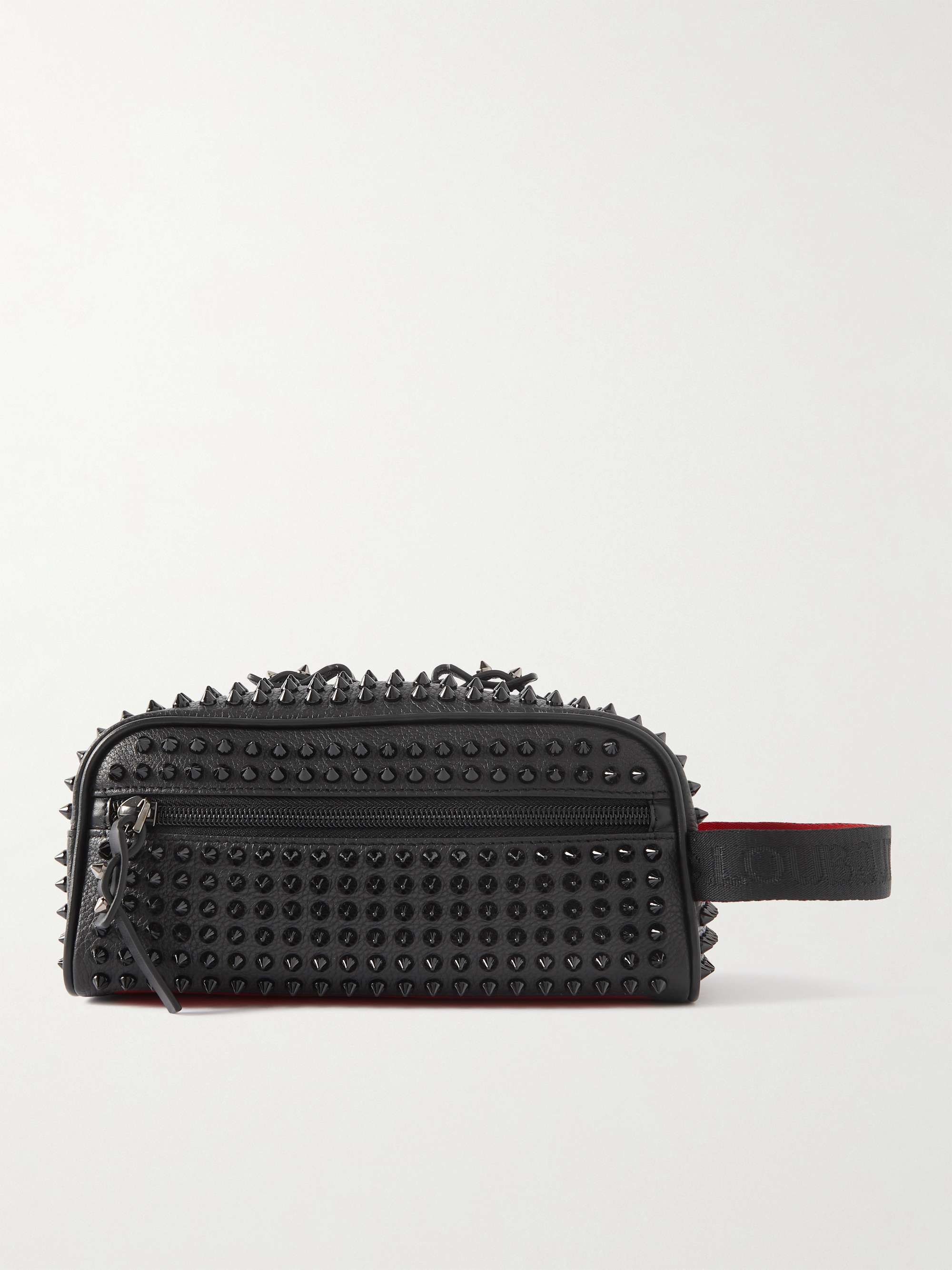 CHRISTIAN LOUBOUTIN Spiked Leather Pouch for Men