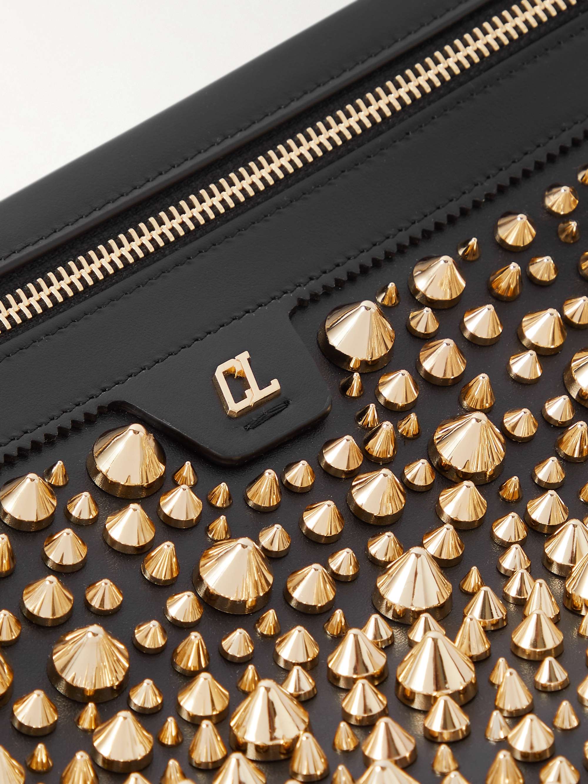 CHRISTIAN LOUBOUTIN City Studded Leather Pouch