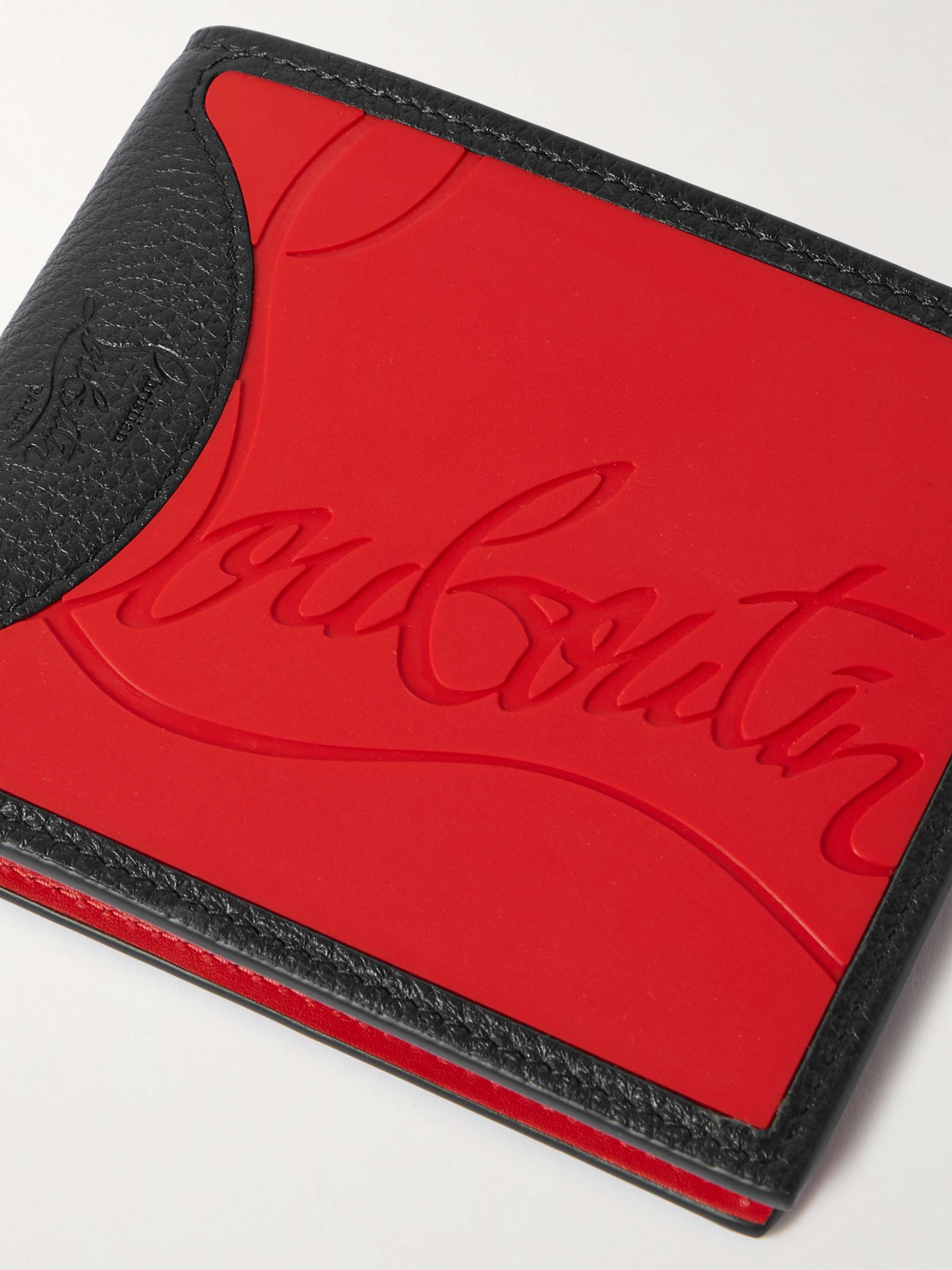 CHRISTIAN LOUBOUTIN Logo-Debossed Leather and PU Billfold Wallet