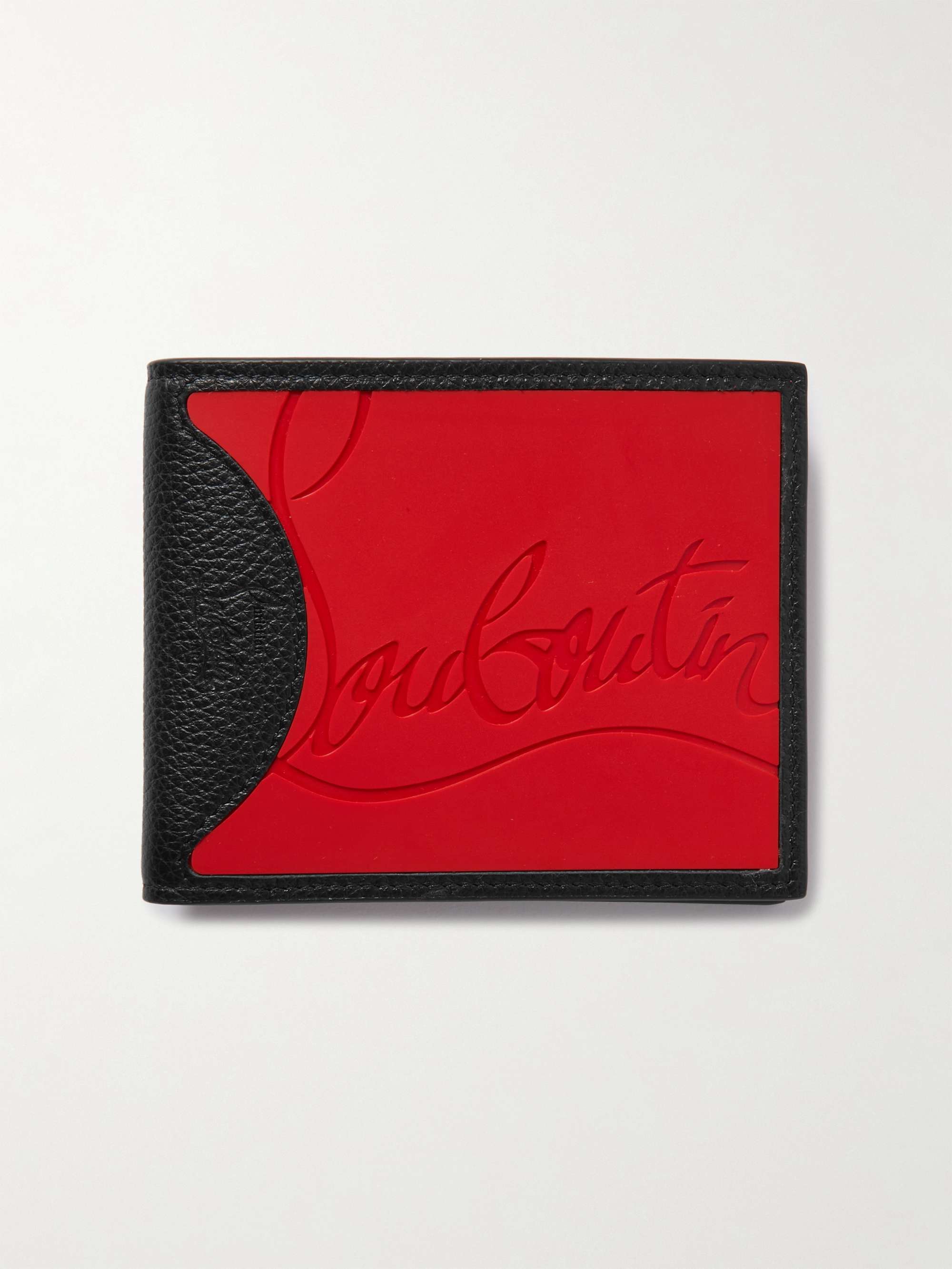 CHRISTIAN LOUBOUTIN Logo-Debossed Leather and PU Billfold Wallet