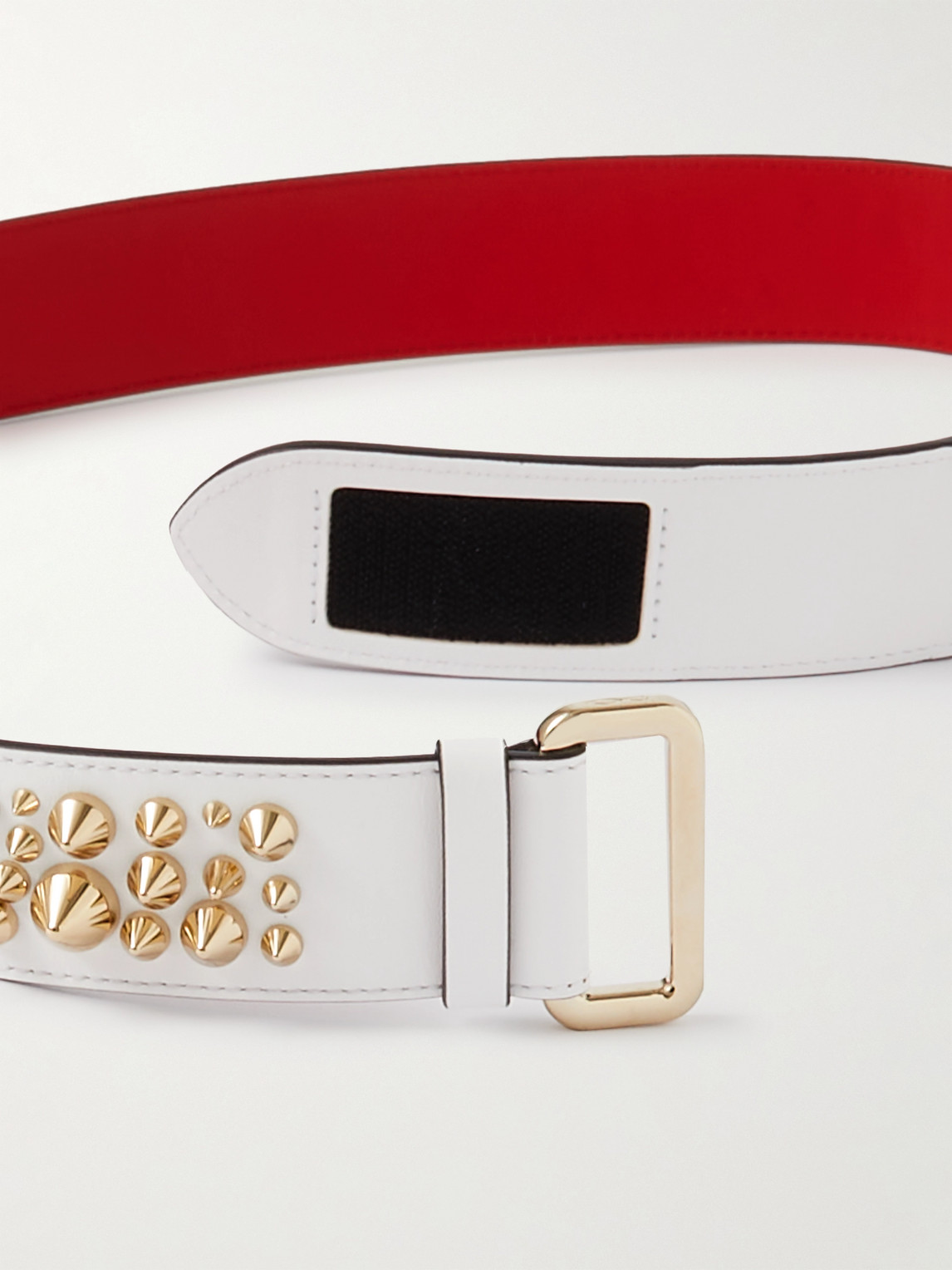 loubi spiked leather belt