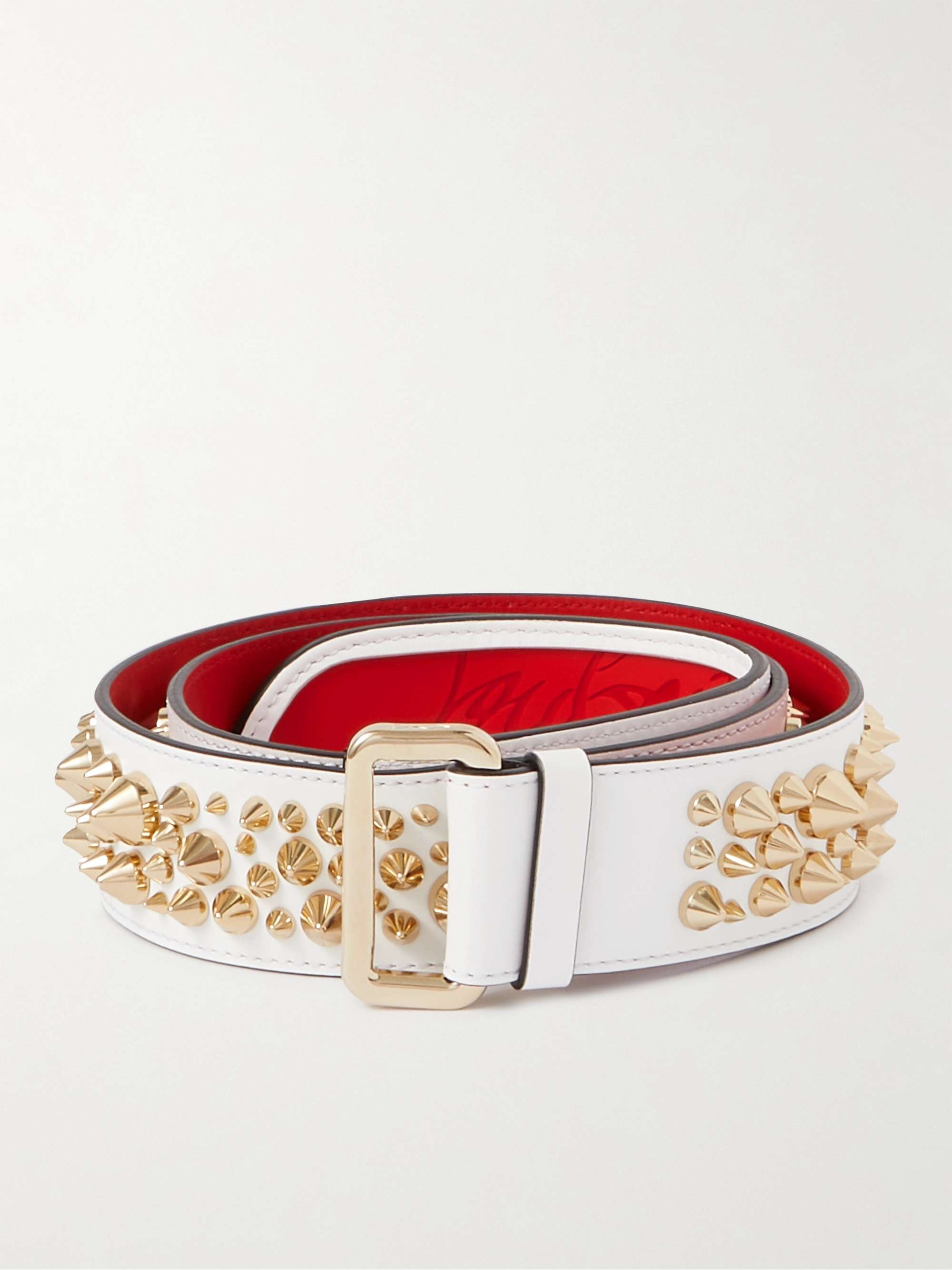 Loubi Spiked Leather Belt