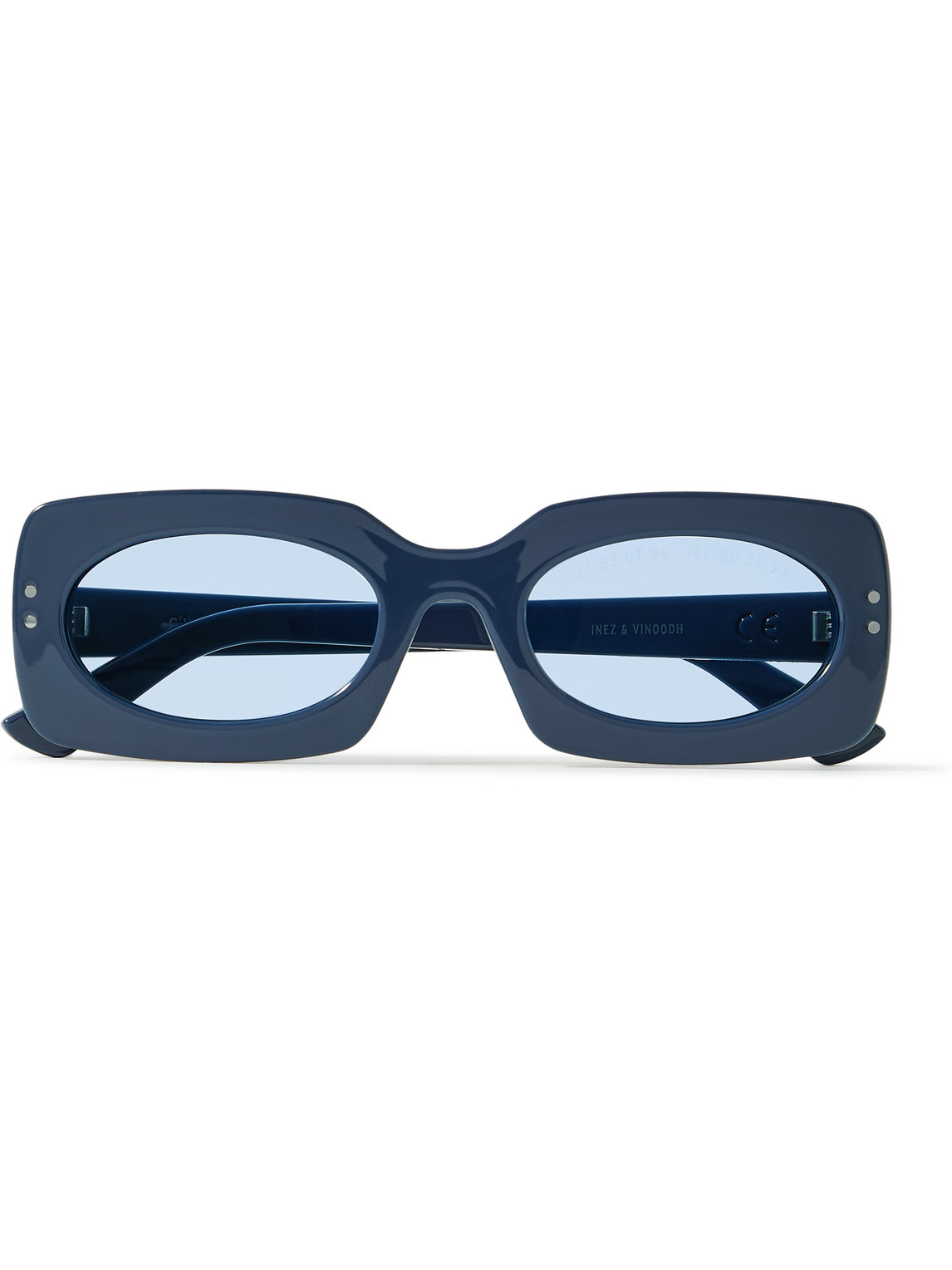 Clean Waves Inez & Vinoodh Rectangle-frame Parley Ocean Plastic® Sunglasses In Blue