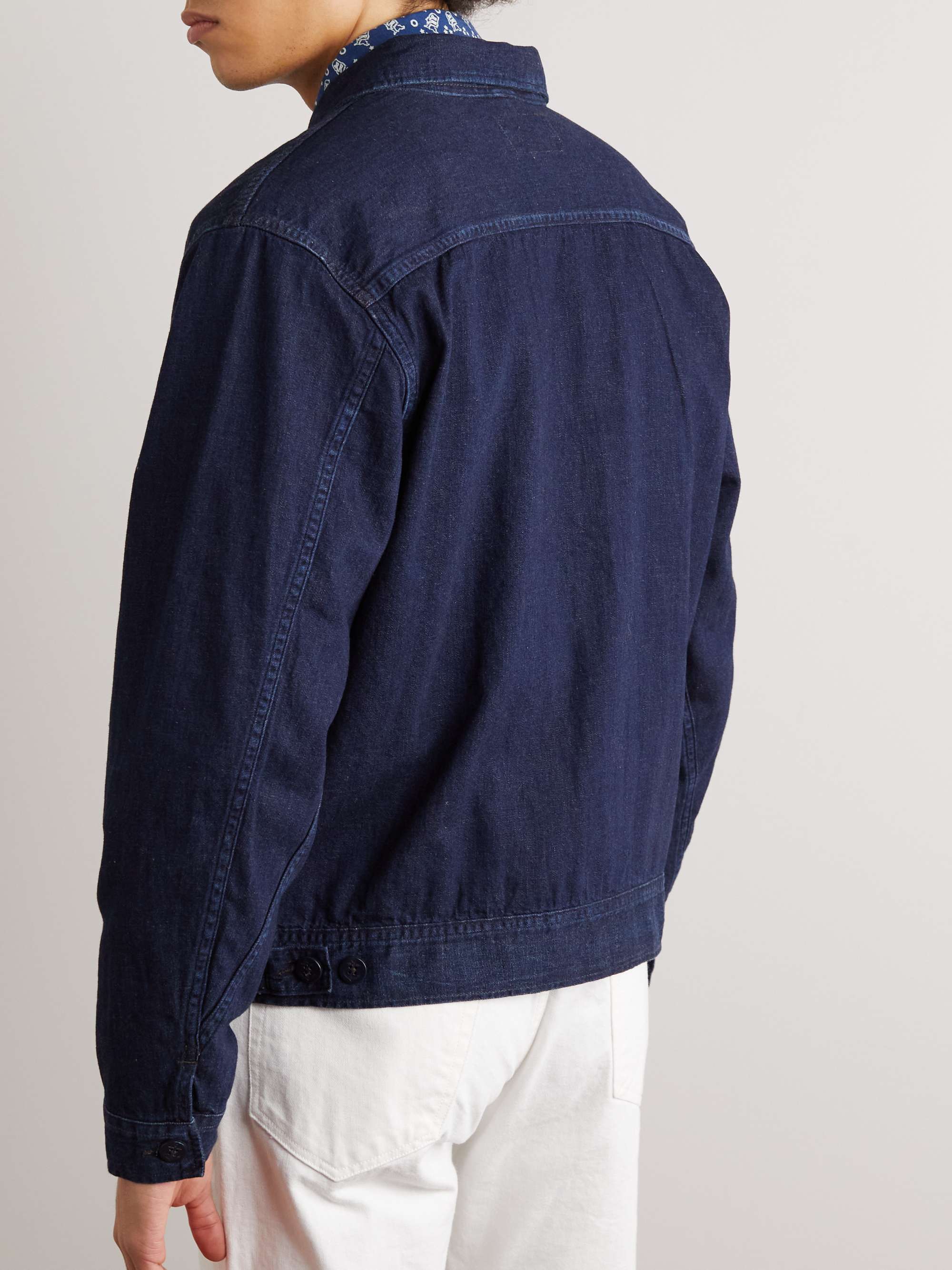 RRL Slim-Fit Indigo-Dyed Denim Overshirt