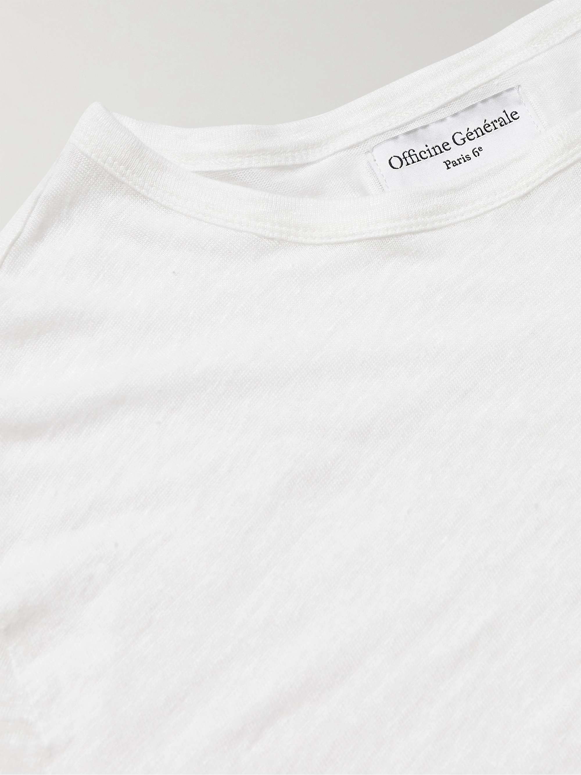OFFICINE GÉNÉRALE Stretch-Linen T-Shirt