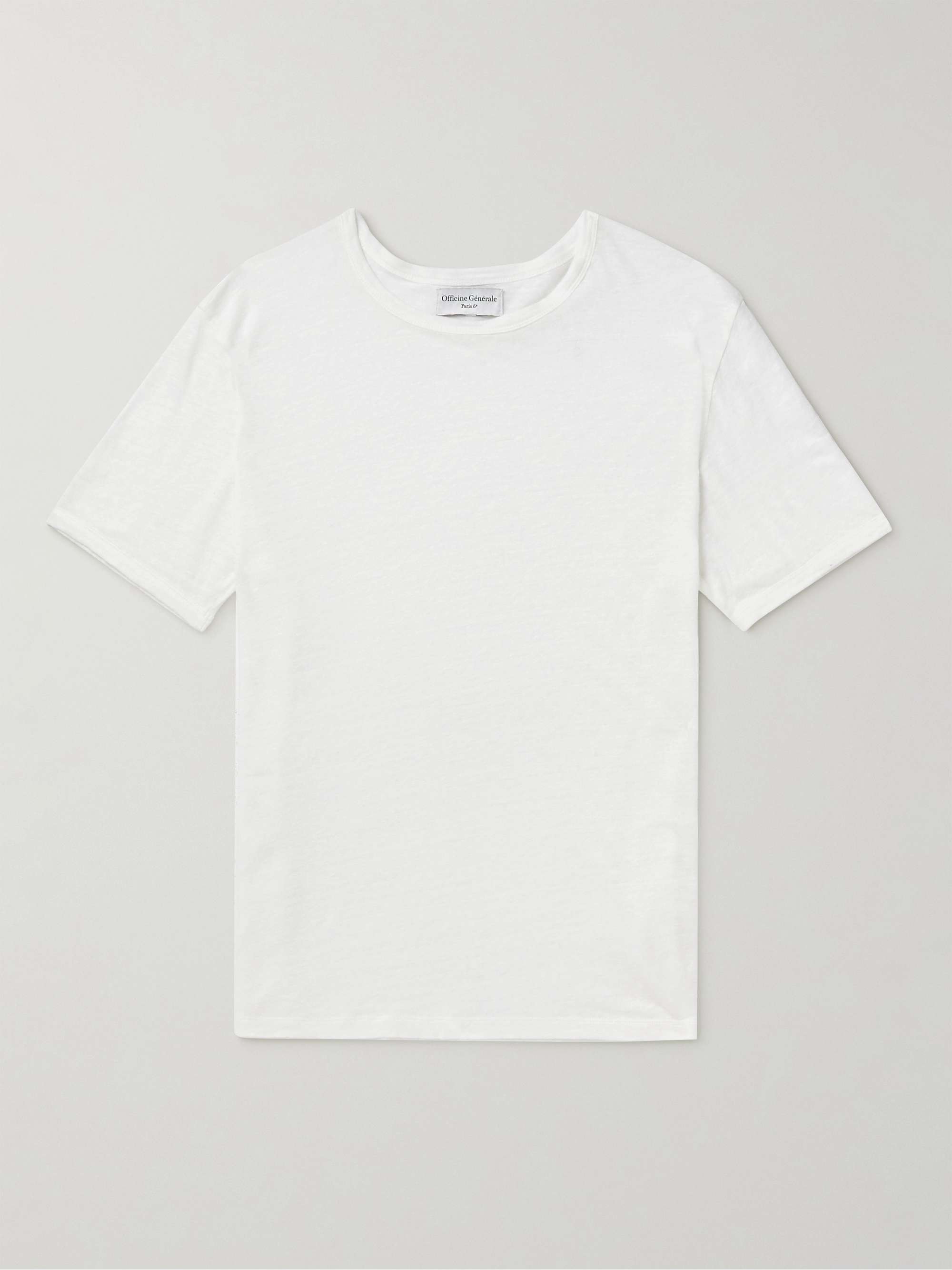 OFFICINE GÉNÉRALE Stretch-Linen T-Shirt