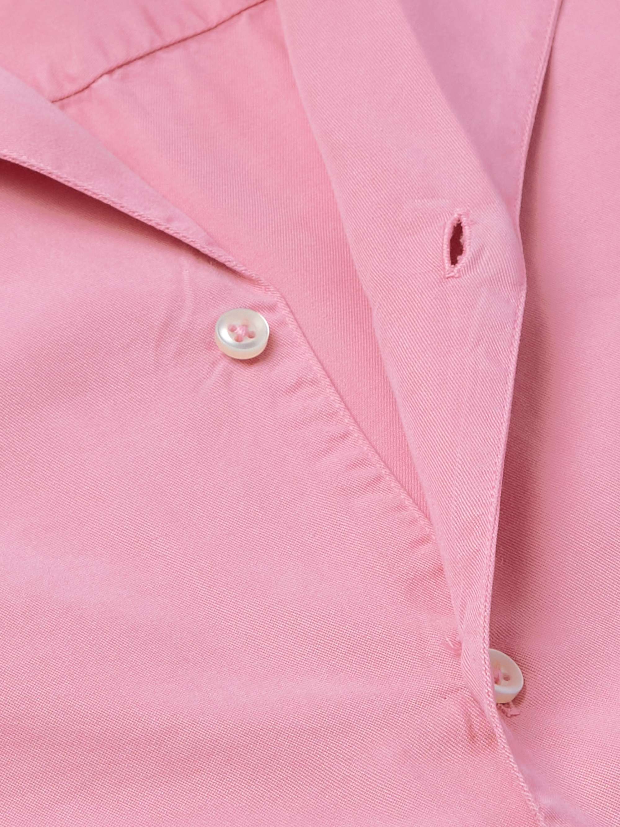 OFFICINE GÉNÉRALE Eren Camp-Collar Lyocell Shirt