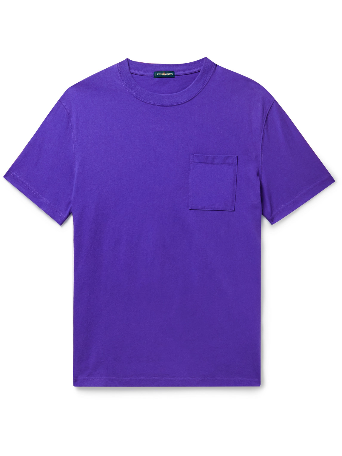 J.crew Cotton-jersey T-shirt In Purple