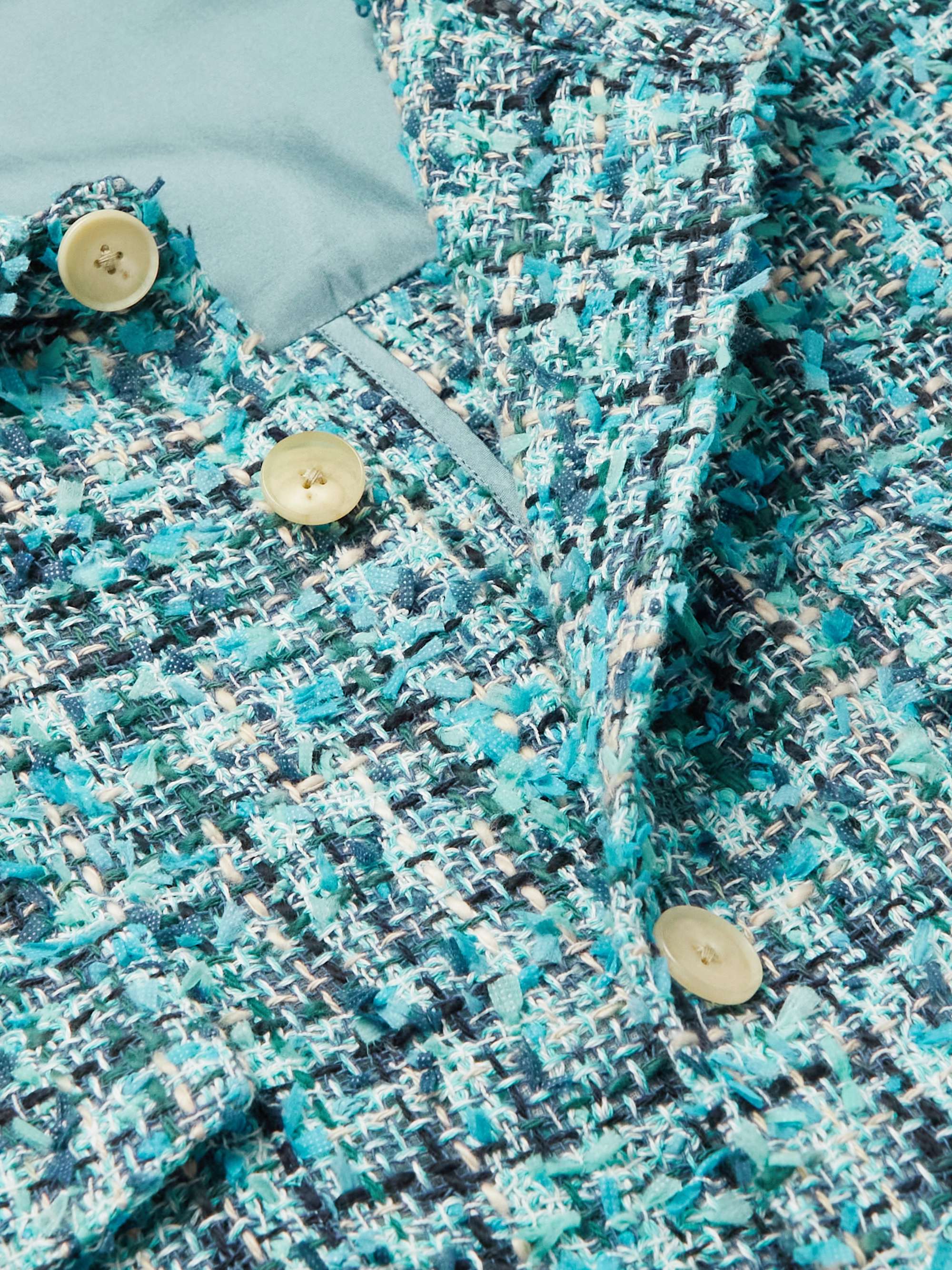 Cotton-Blend Tweed Shirt Jacket