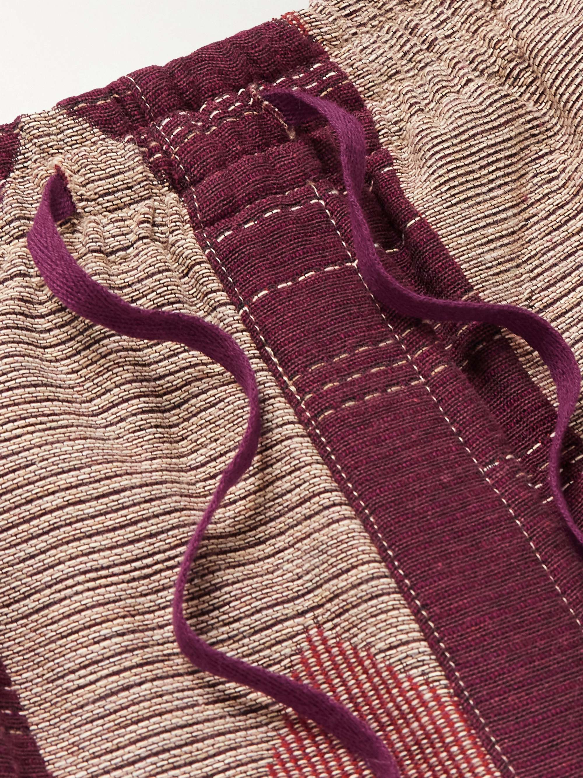 YMC Jay Straight-Leg Patchworked Woven Shorts