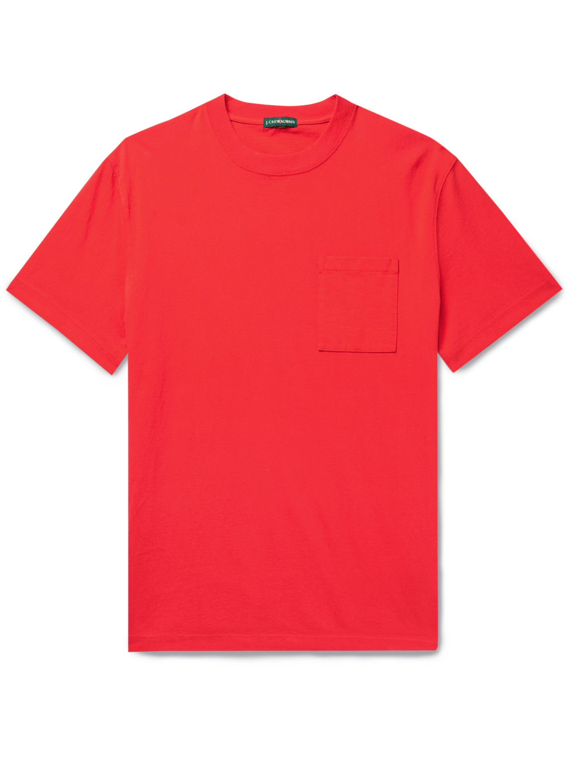 J.crew Cotton-jersey T-shirt In Red