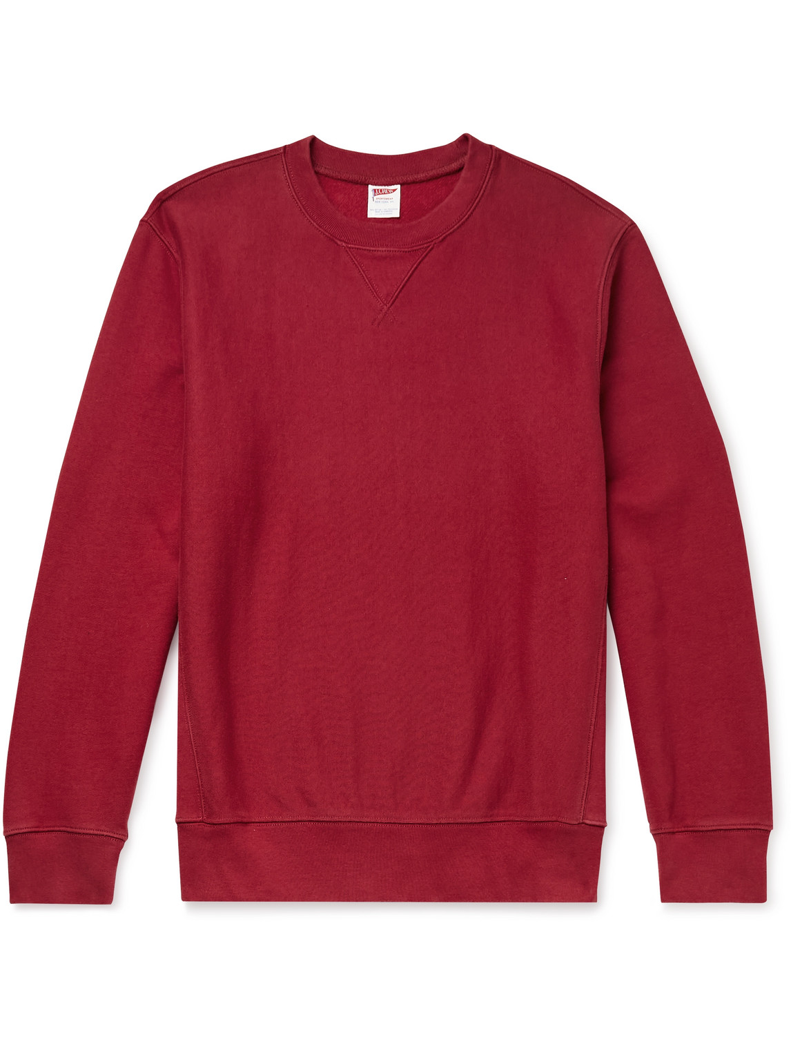 J.crew Cotton-blend Jersey Sweatshirt In Red