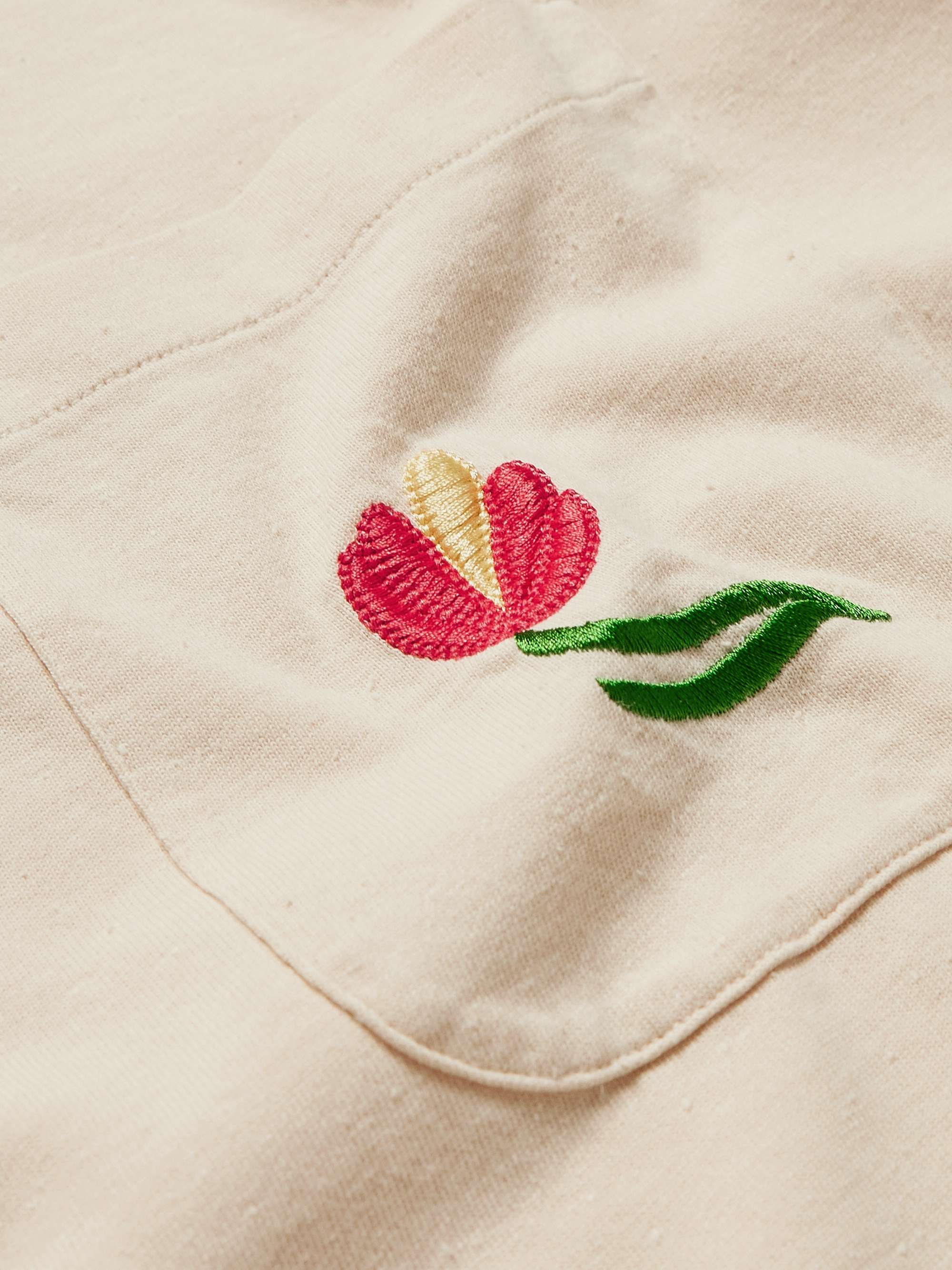 YMC Monterey Embroidered Cotton-Jersey T-Shirt