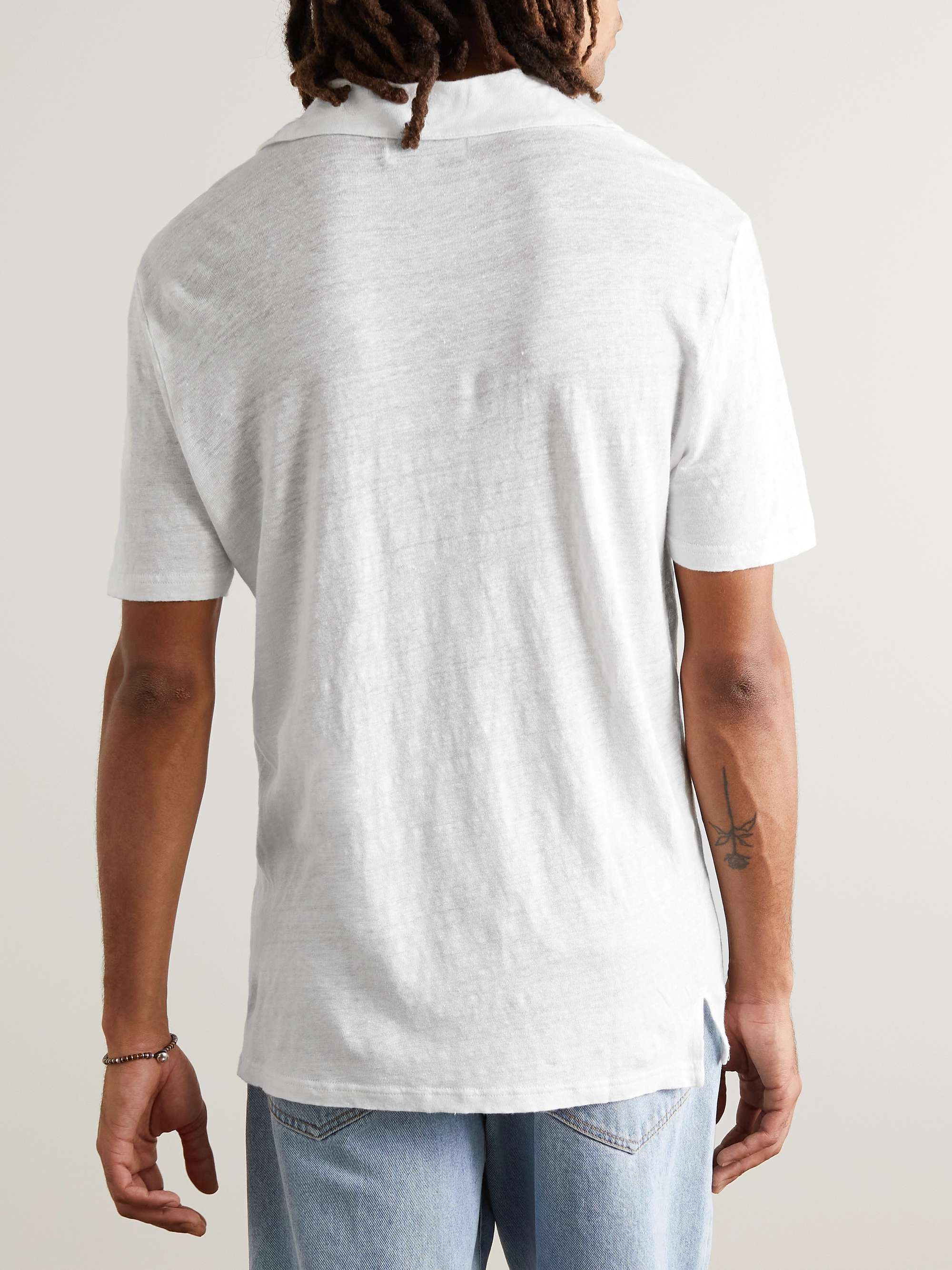 OFFICINE GÉNÉRALE Simon Linen Polo Shirt