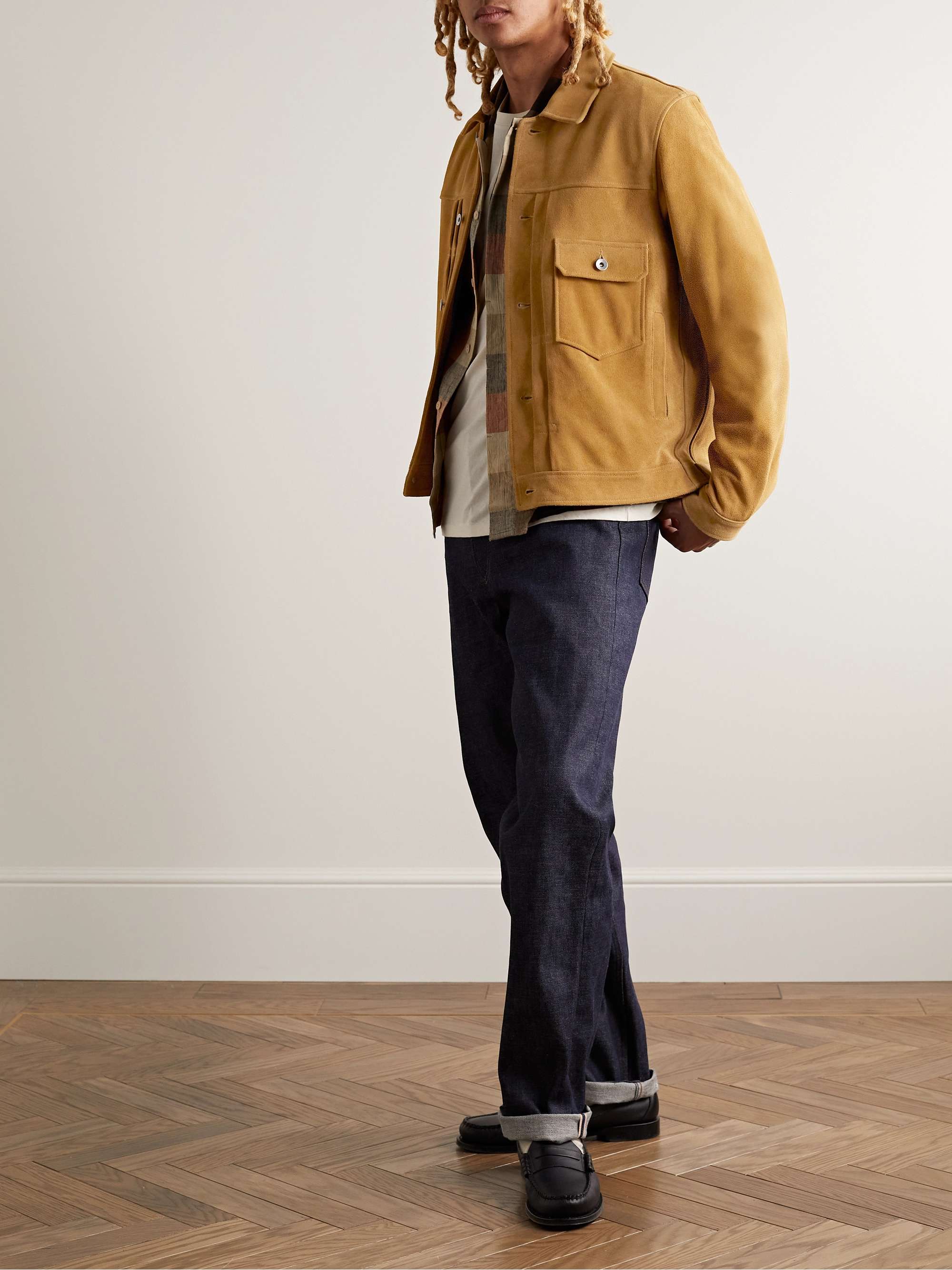 YMC Badlands Pintucked Suede Jacket