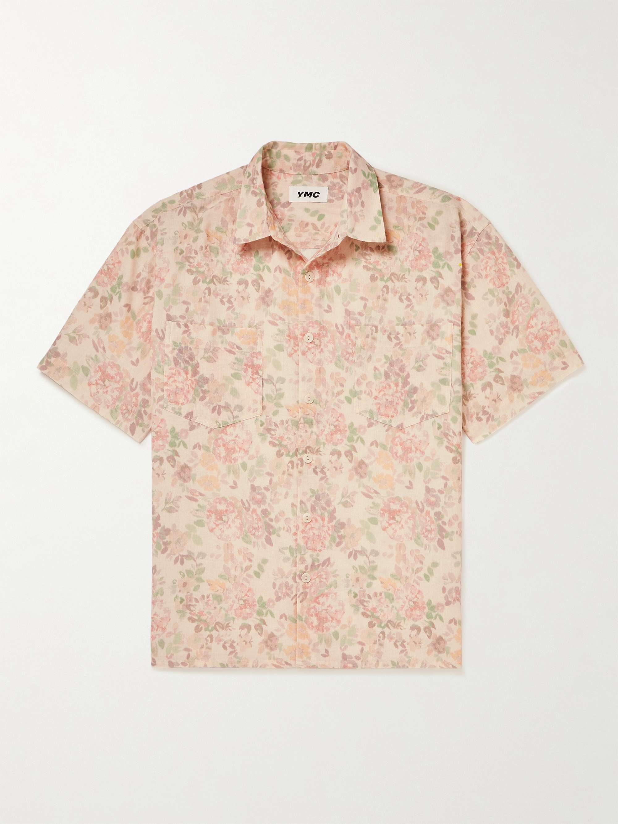 YMC Mitchum Floral-Print Cotton and Linen-Blend Shirt for Men | MR PORTER