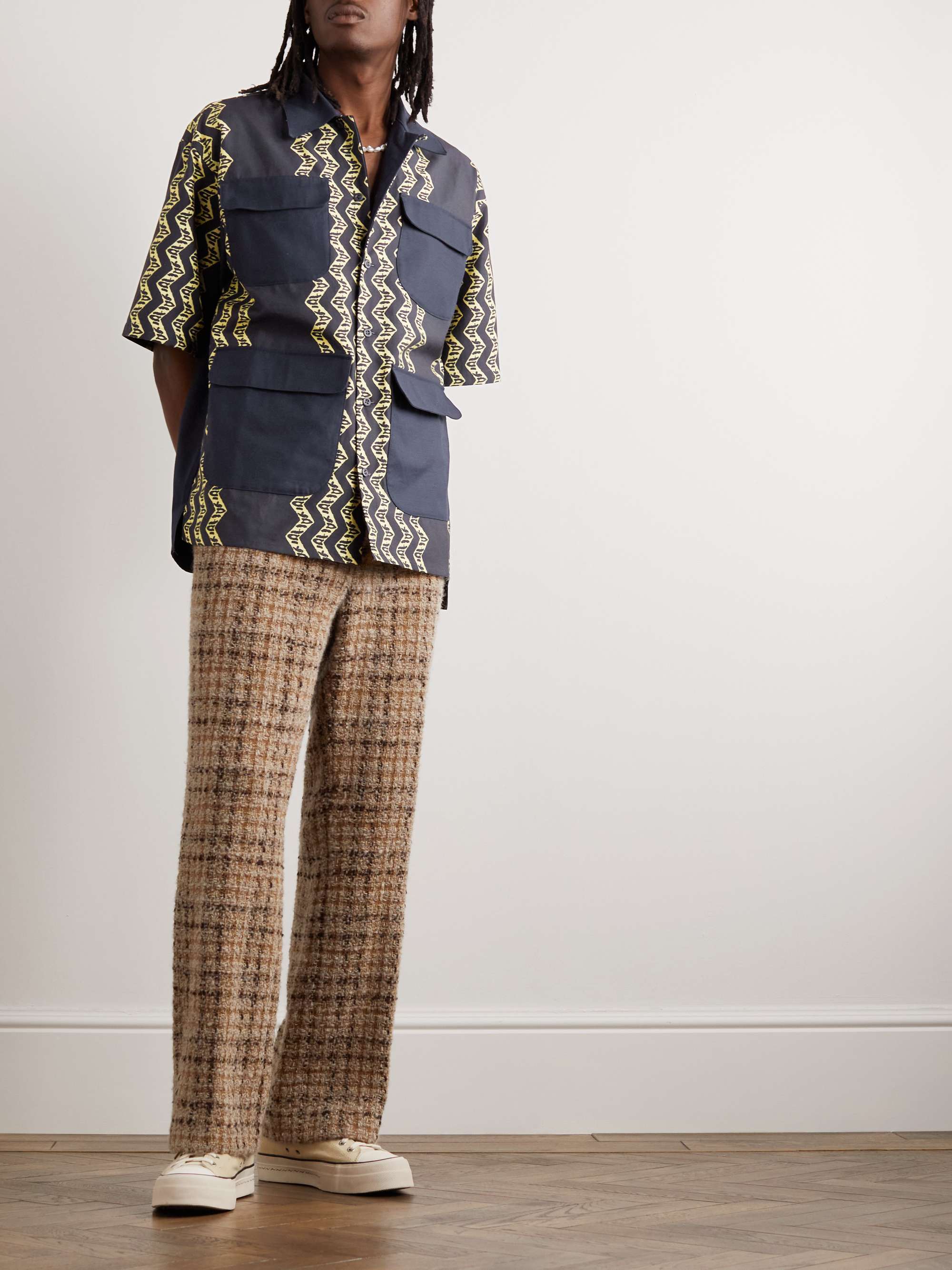 NICHOLAS DALEY Calypso Camp-Collar Printed Cotton Shirt for Men | MR PORTER