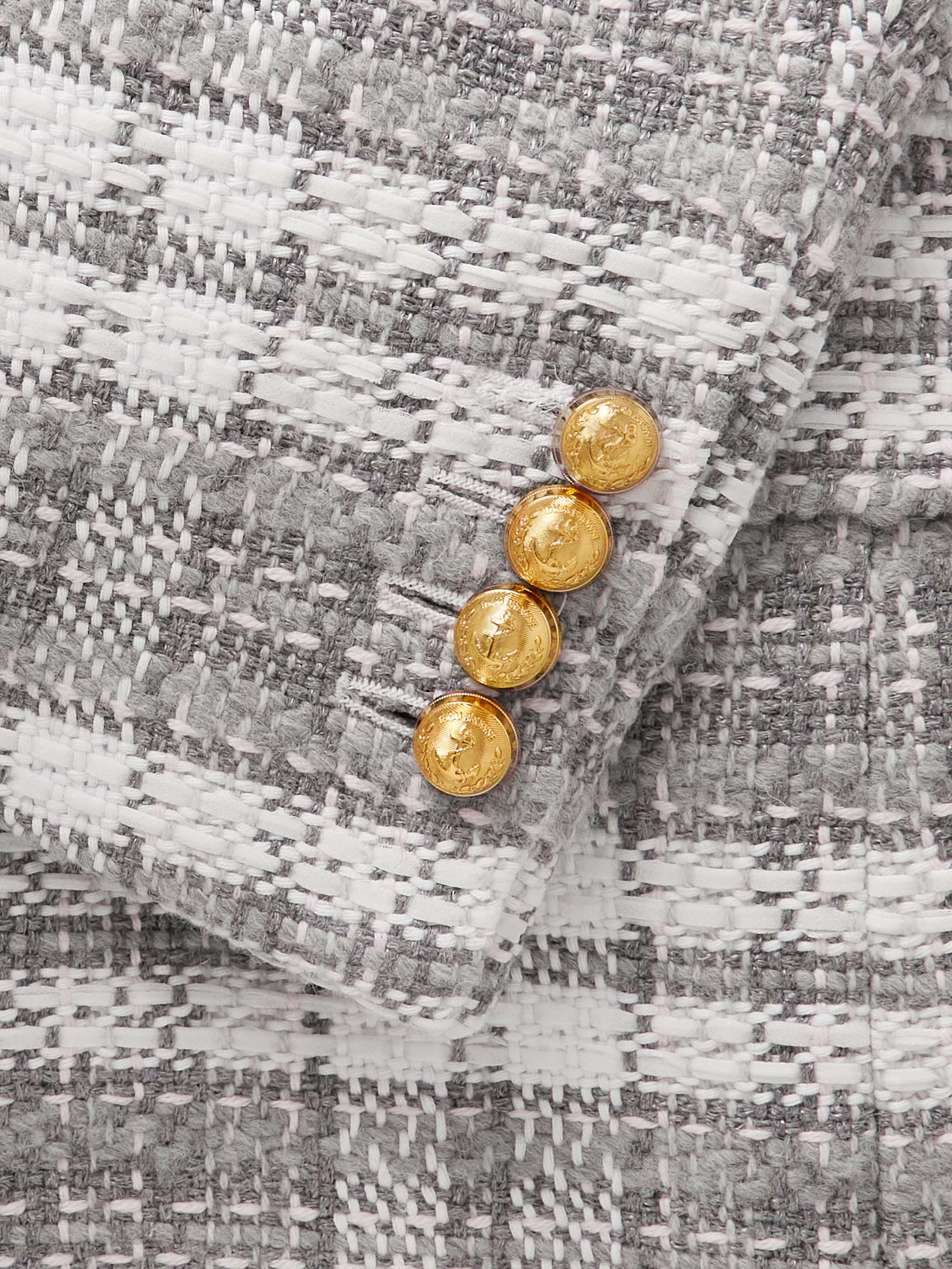 THOM BROWNE Checked Wool Blazer