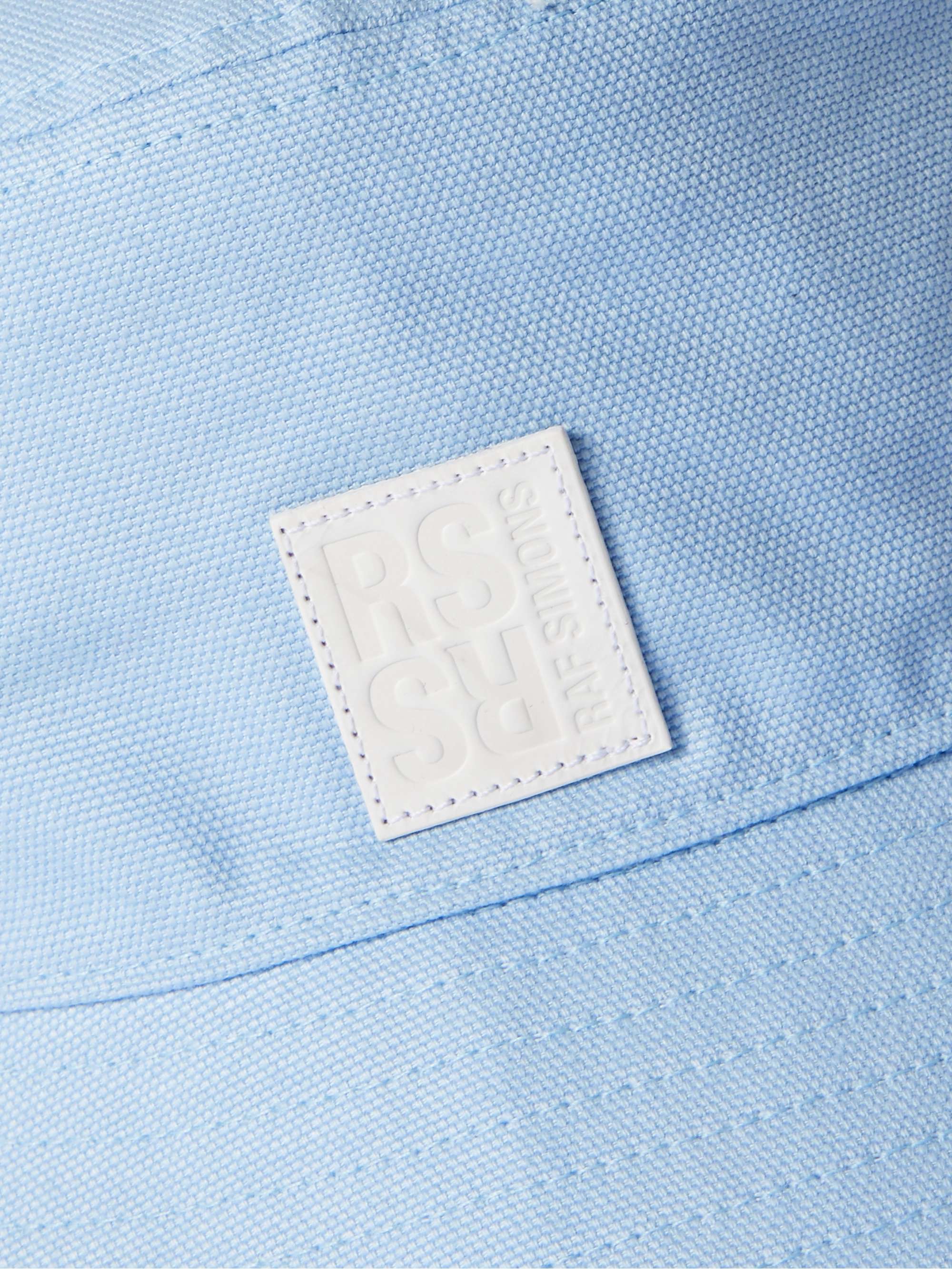 RAF SIMONS Logo-Appliquéd Cotton-Canvas Bucket Hat
