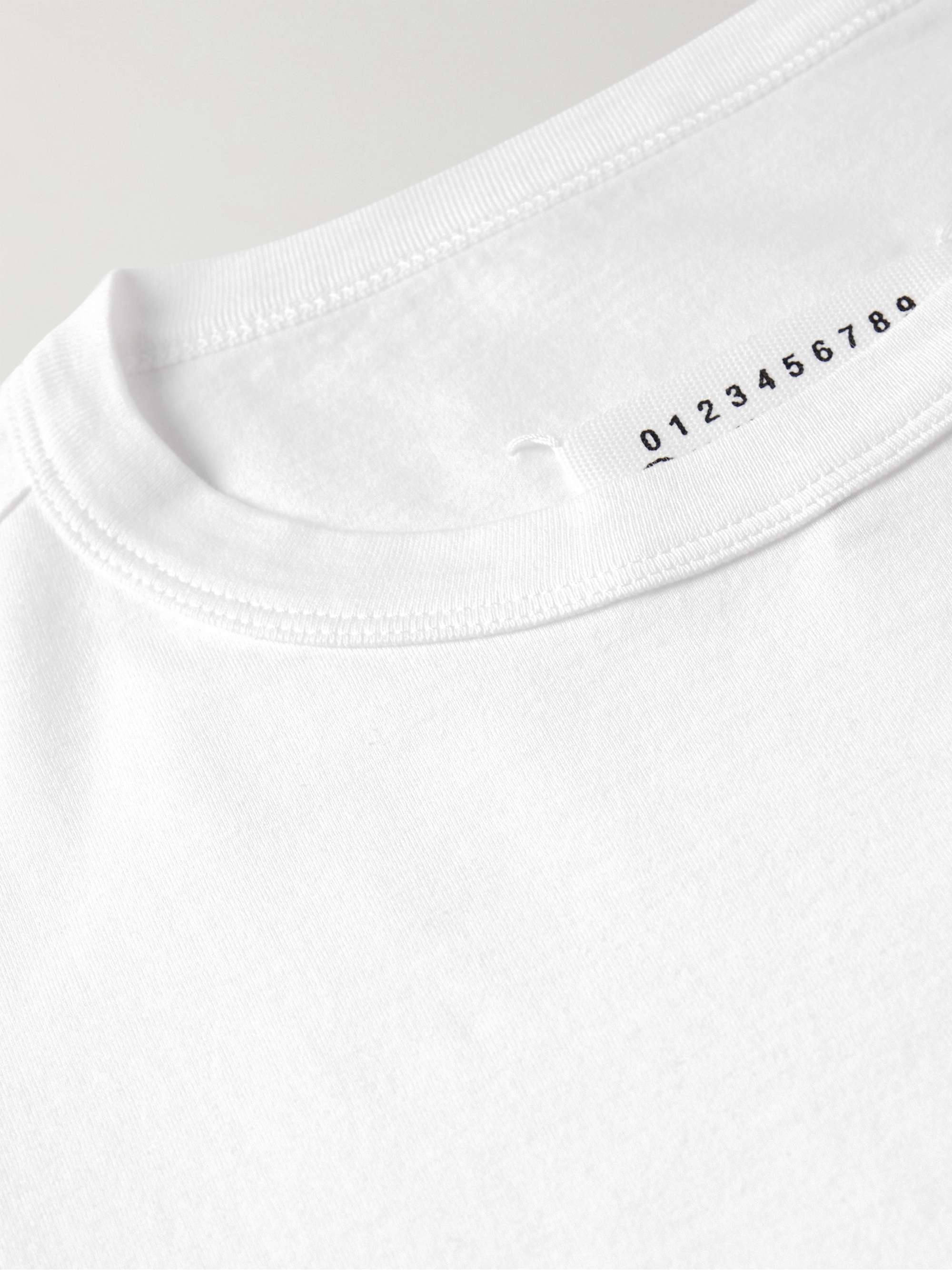 MAISON MARGIELA Logo-Embroidered Cotton-Jersey T-Shirt for Men | MR PORTER