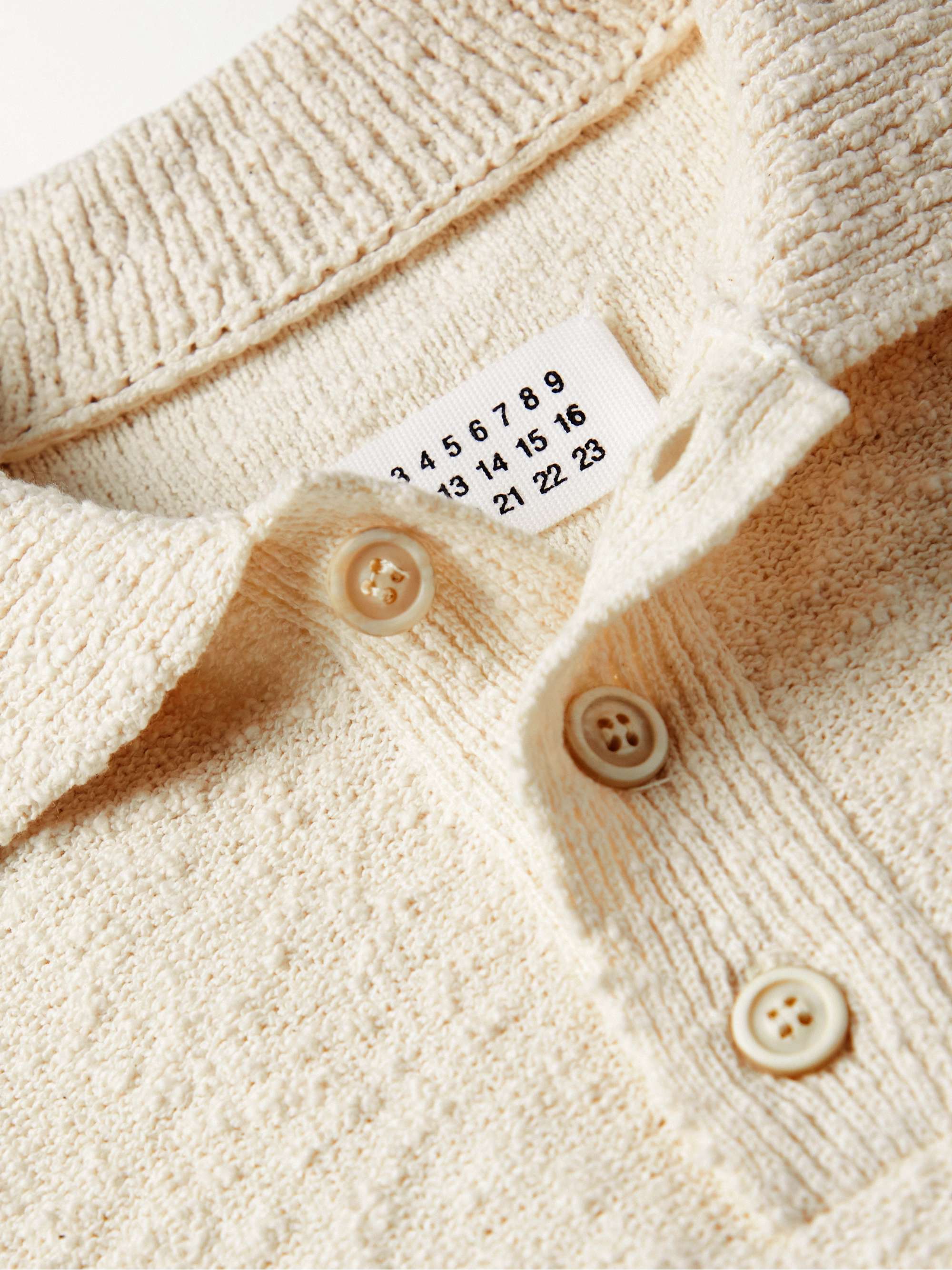 MAISON MARGIELA Cotton-Blend Bouclé Polo Shirt