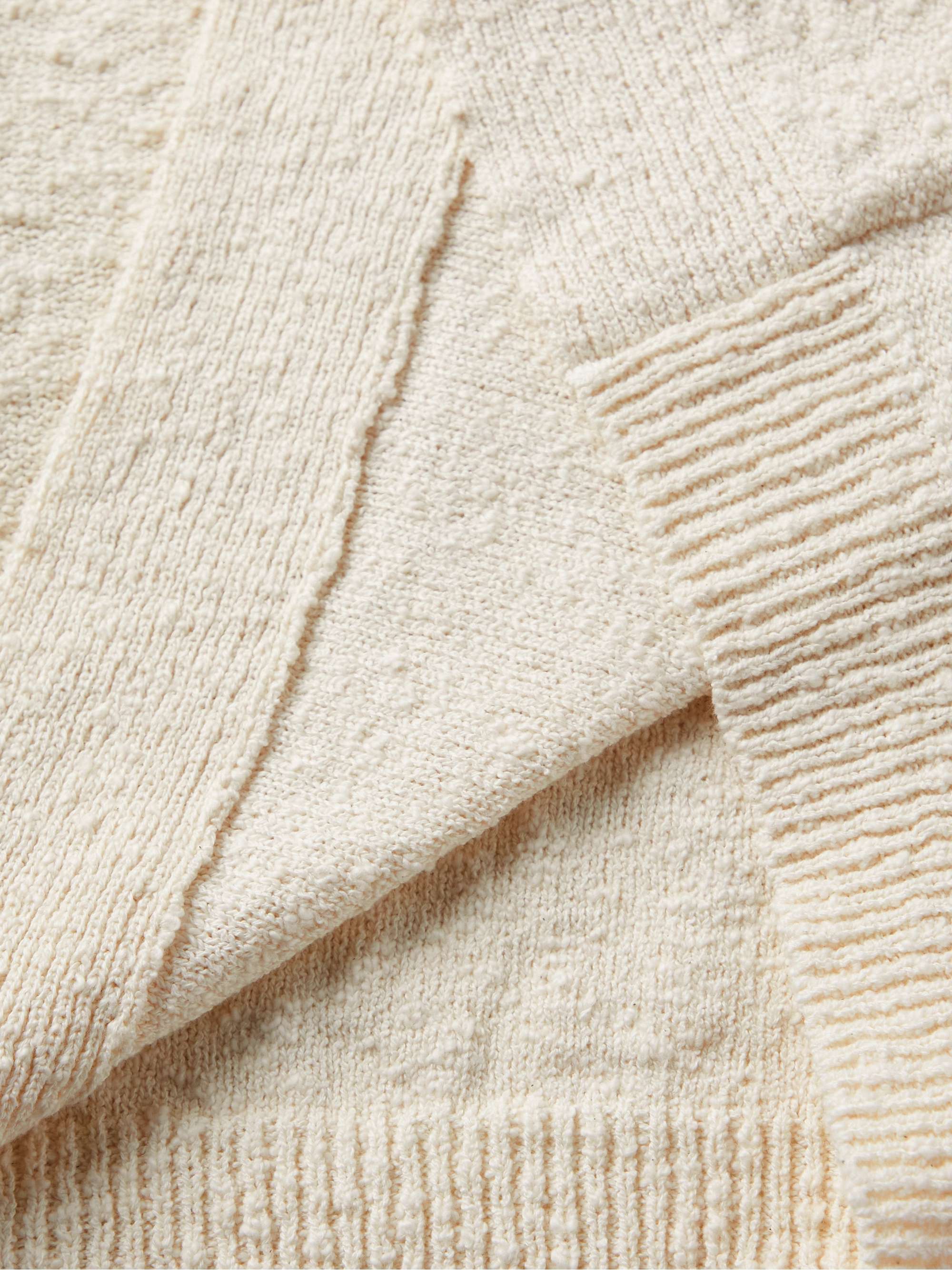 MAISON MARGIELA Cotton-Blend Bouclé Polo Shirt