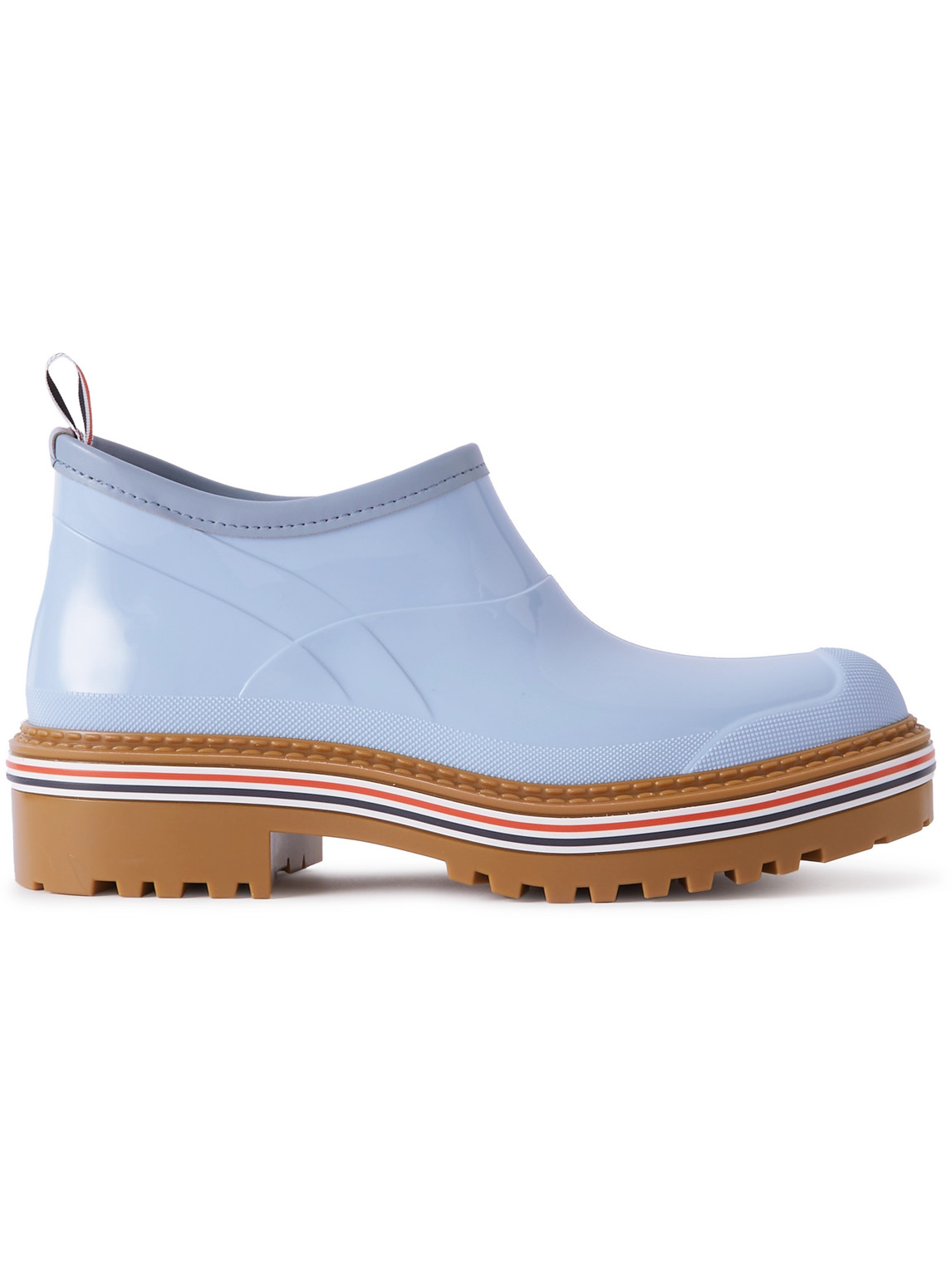 Thom Browne Molded Rubber Garden Boot In Blue