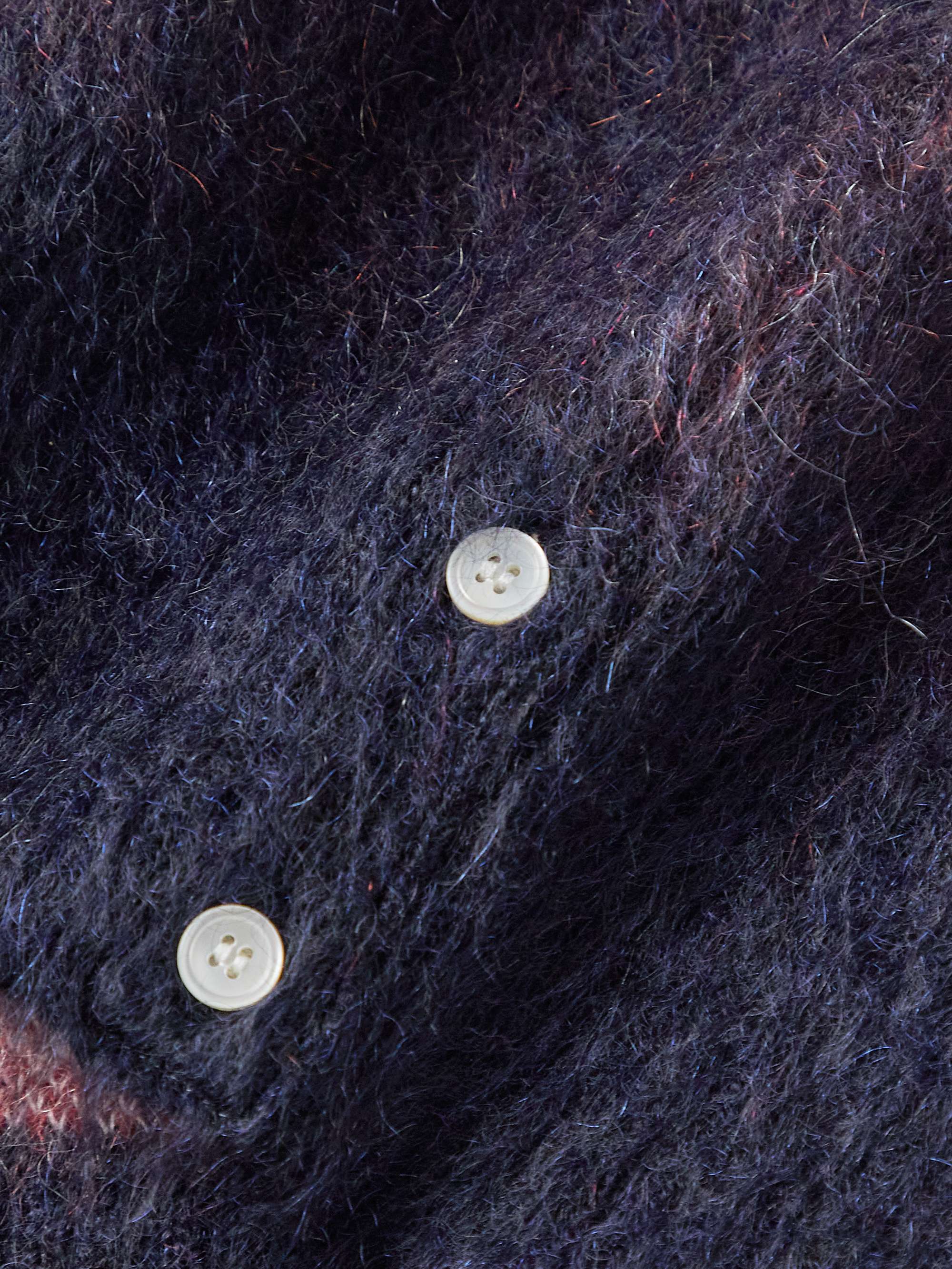 THOM BROWNE Mohair-Blend Jacquard Sweater