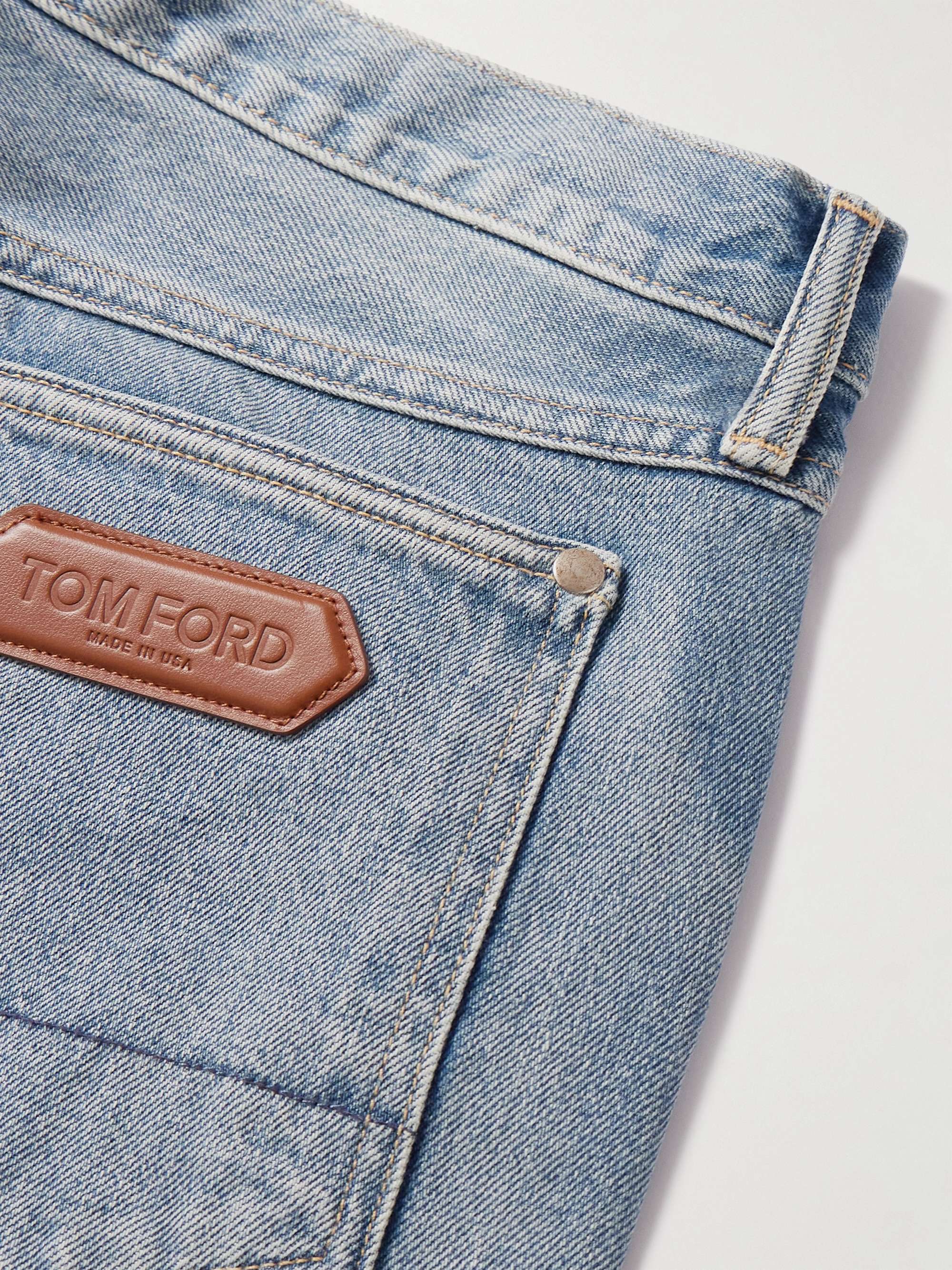 TOM FORD Straight-Leg Distressed Jeans