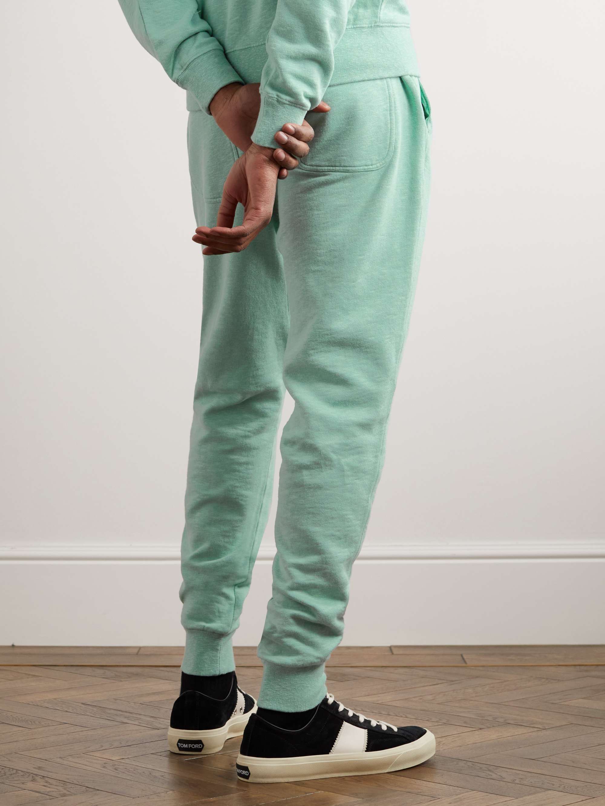 TOM FORD Tapered Cotton-Blend Jersey Sweatpants
