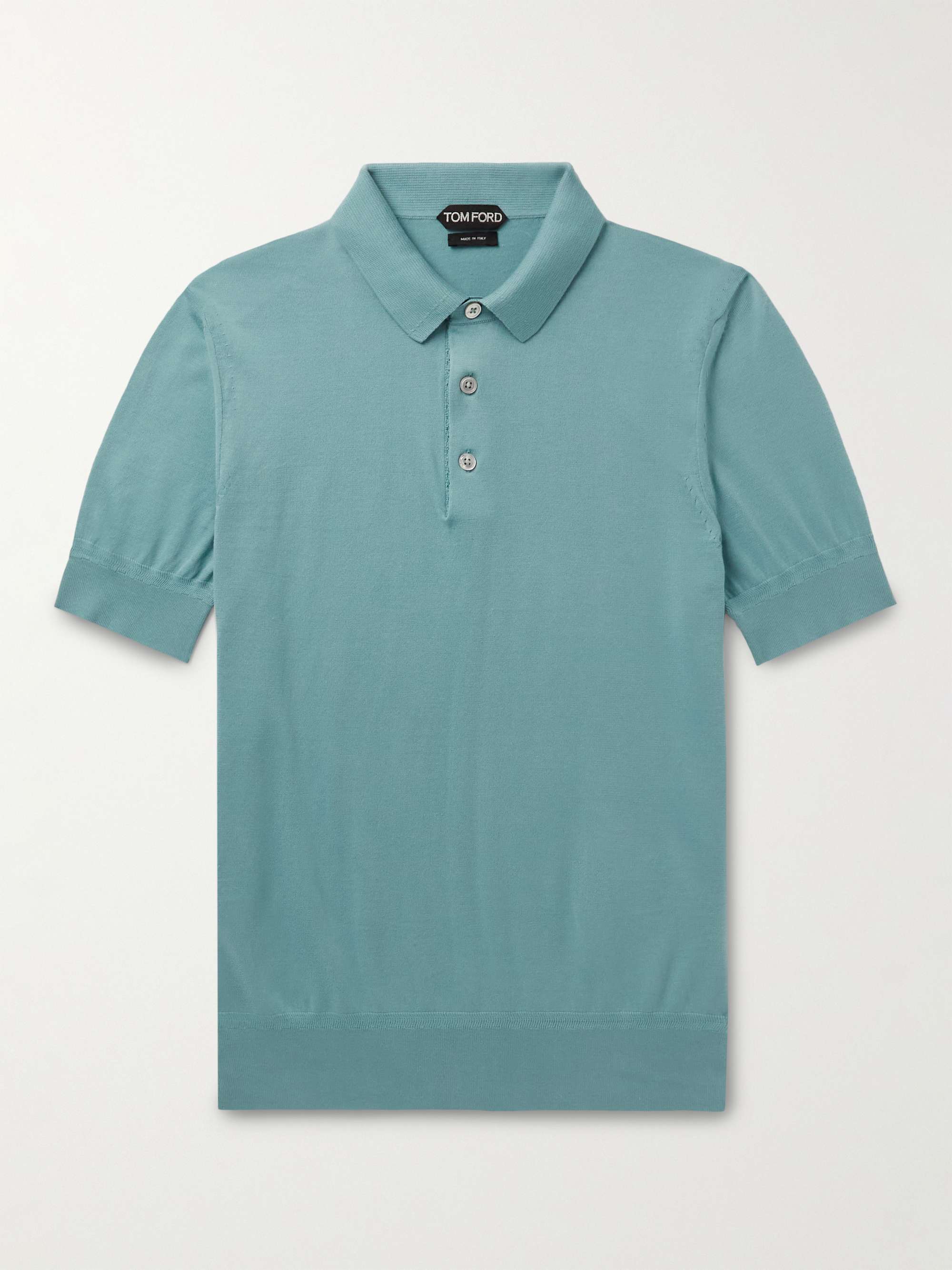 TOM FORD Slim-Fit Cashmere and Silk-Blend Polo Shirt