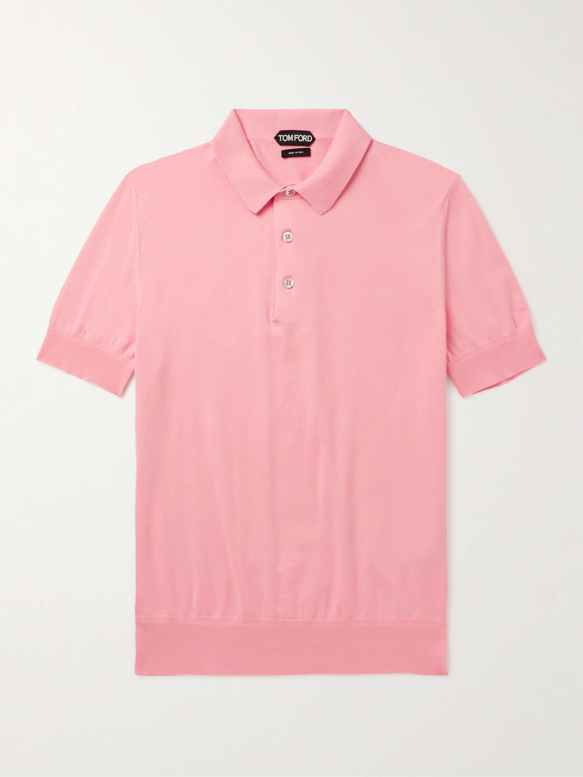 TOM FORD Slim-Fit Cashmere and Silk-Blend Polo Shirt