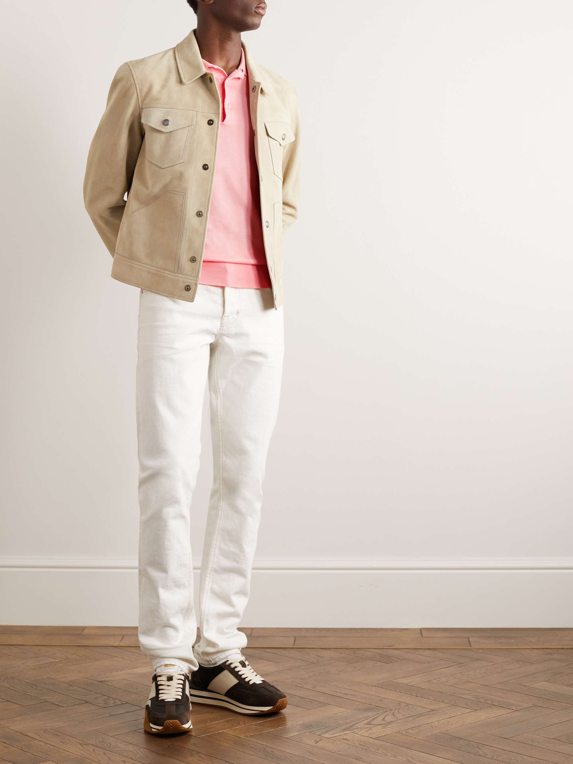 TOM FORD Slim-Fit Cashmere and Silk-Blend Polo Shirt