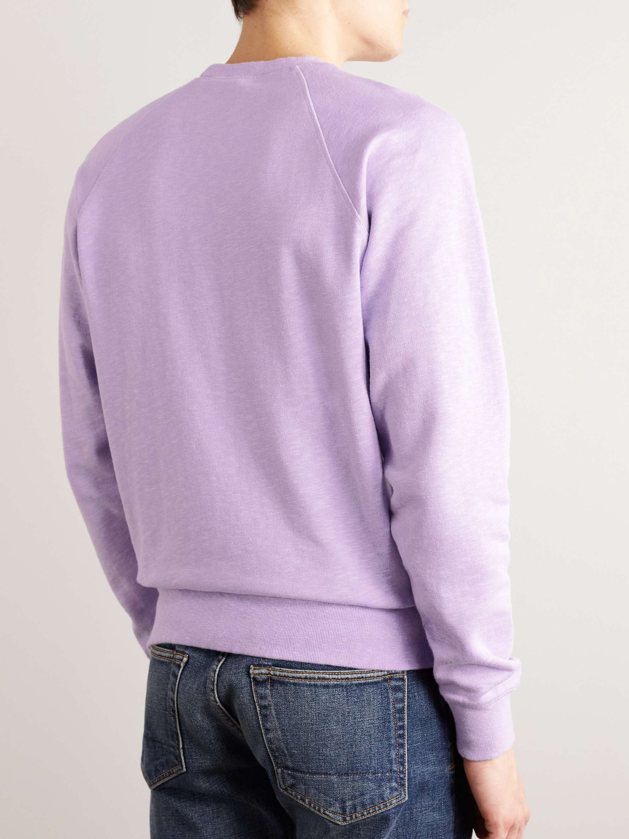TOM FORD Brushed Cotton-Blend Jersey Sweatshirt