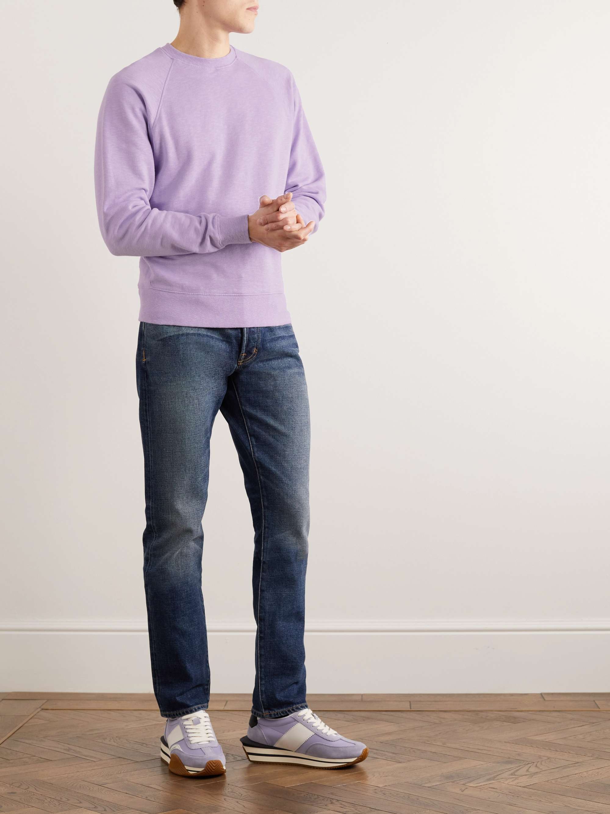 TOM FORD Brushed Cotton-Blend Jersey Sweatshirt