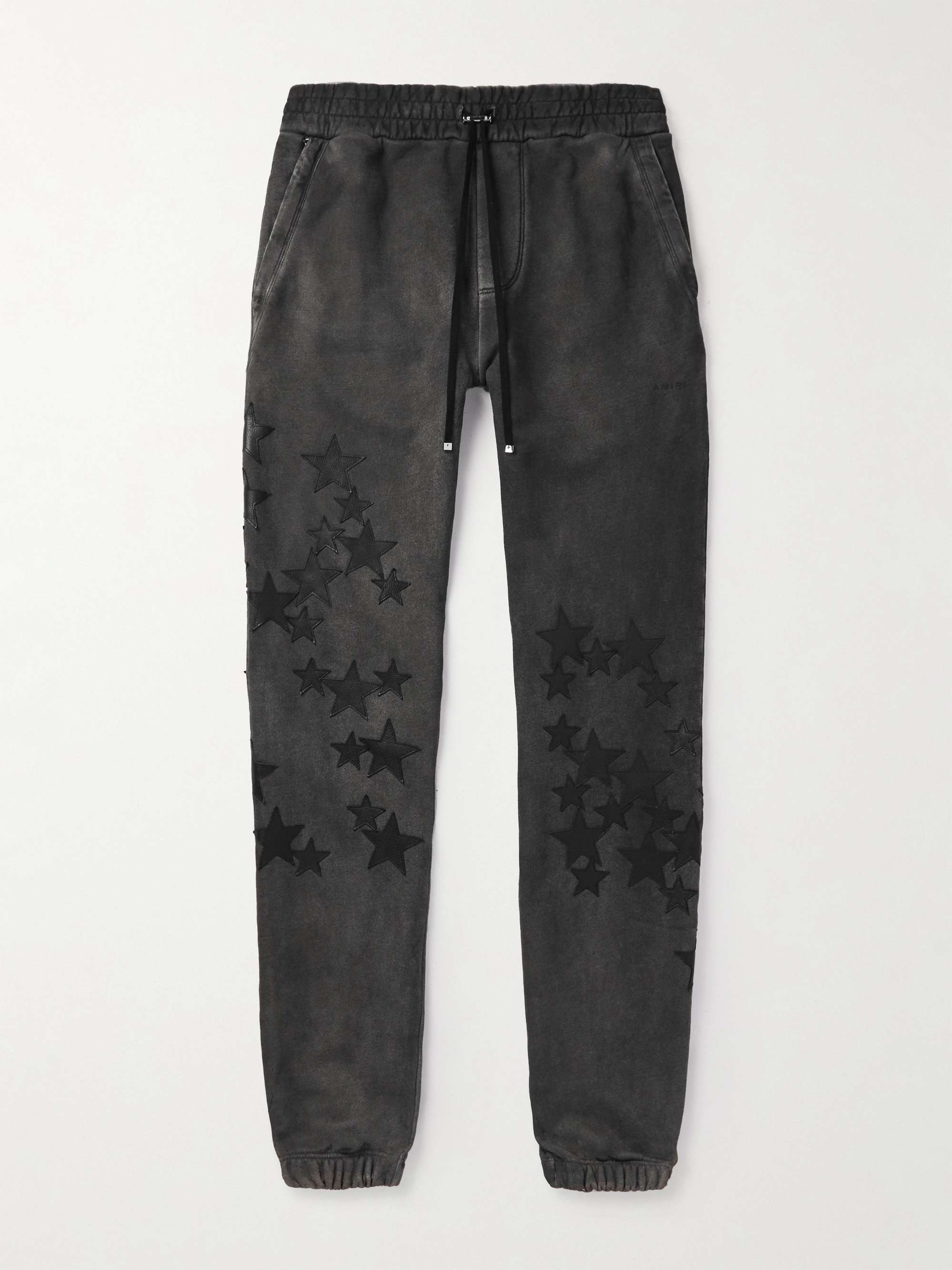 Mens AMIRI black Cotton Logo Print Sweatpants