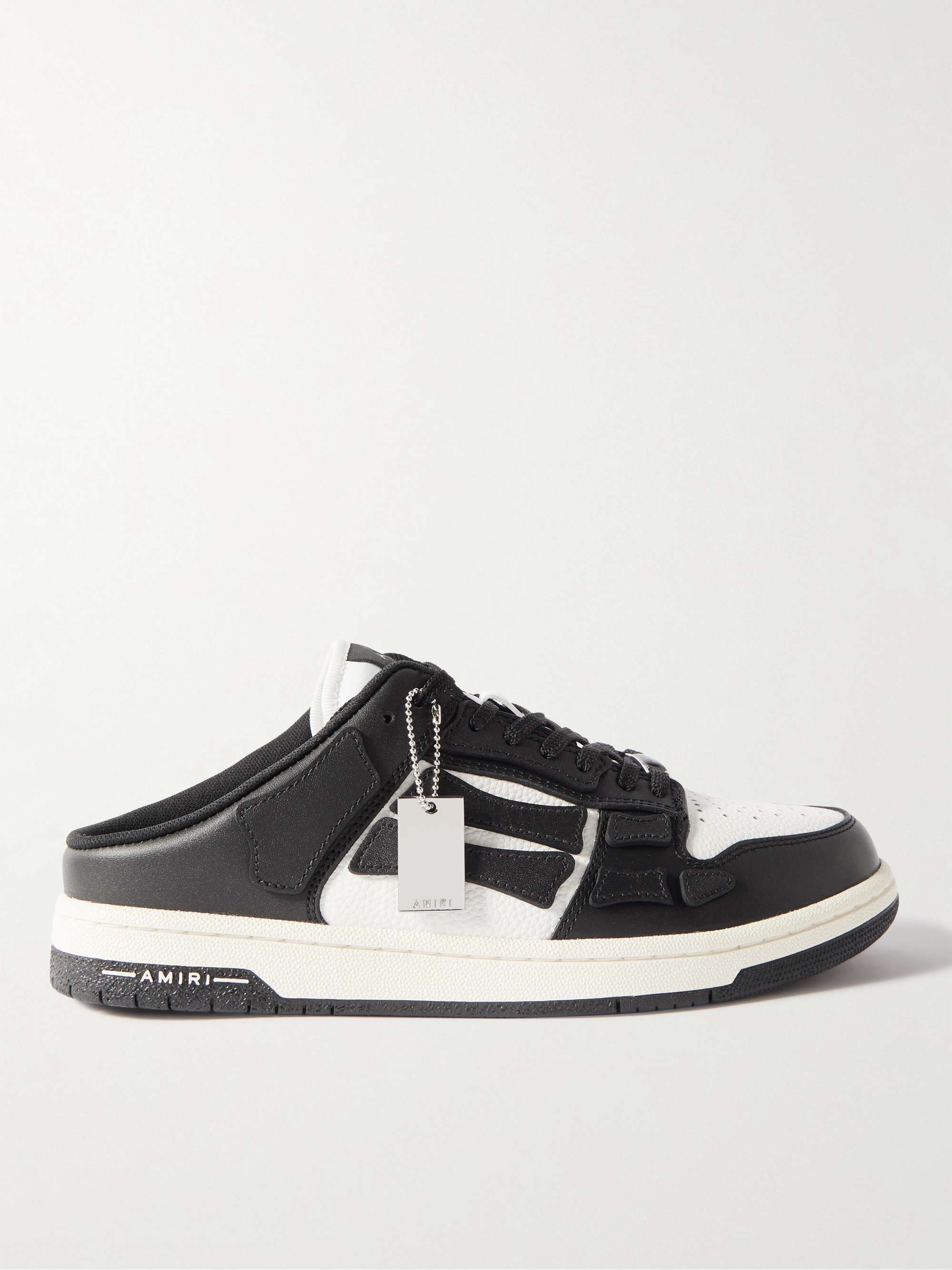 AMIRI Skel-Top Colour-Block Leather Slip-On Sneakers