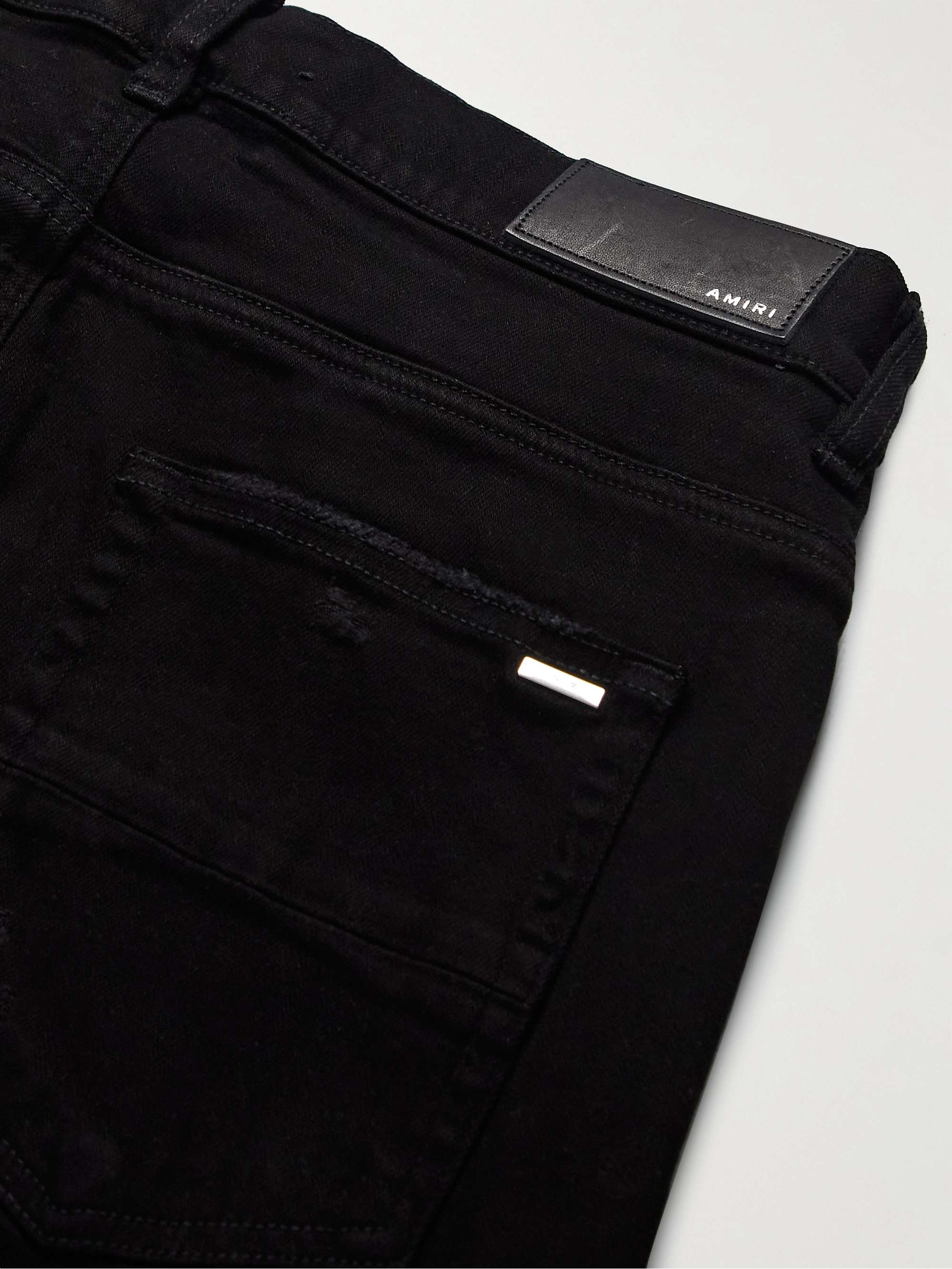 AMIRI MX1 Skinny-Fit Panelled Distressed Jeans