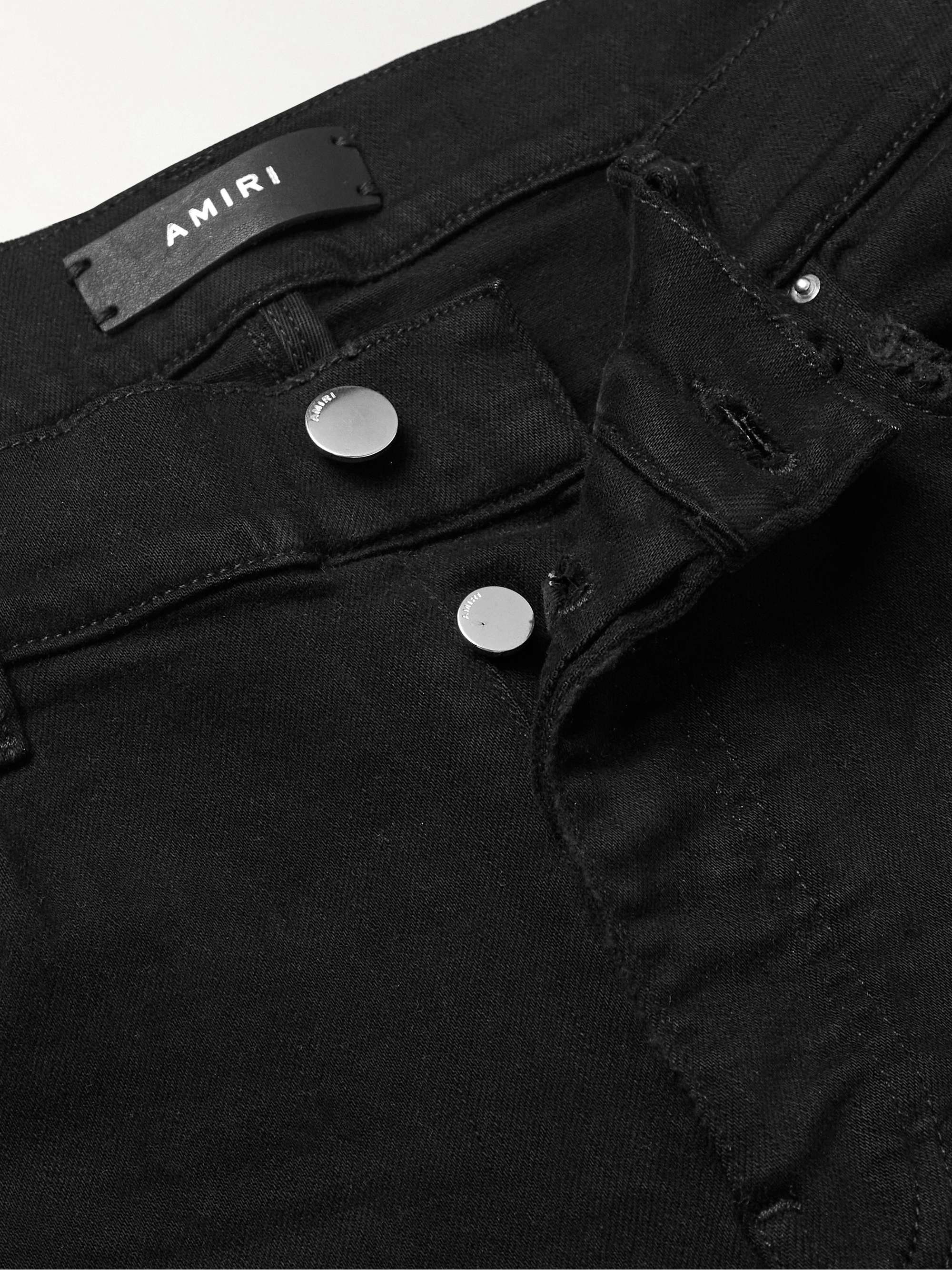 AMIRI MX1 Skinny-Fit Panelled Distressed Jeans