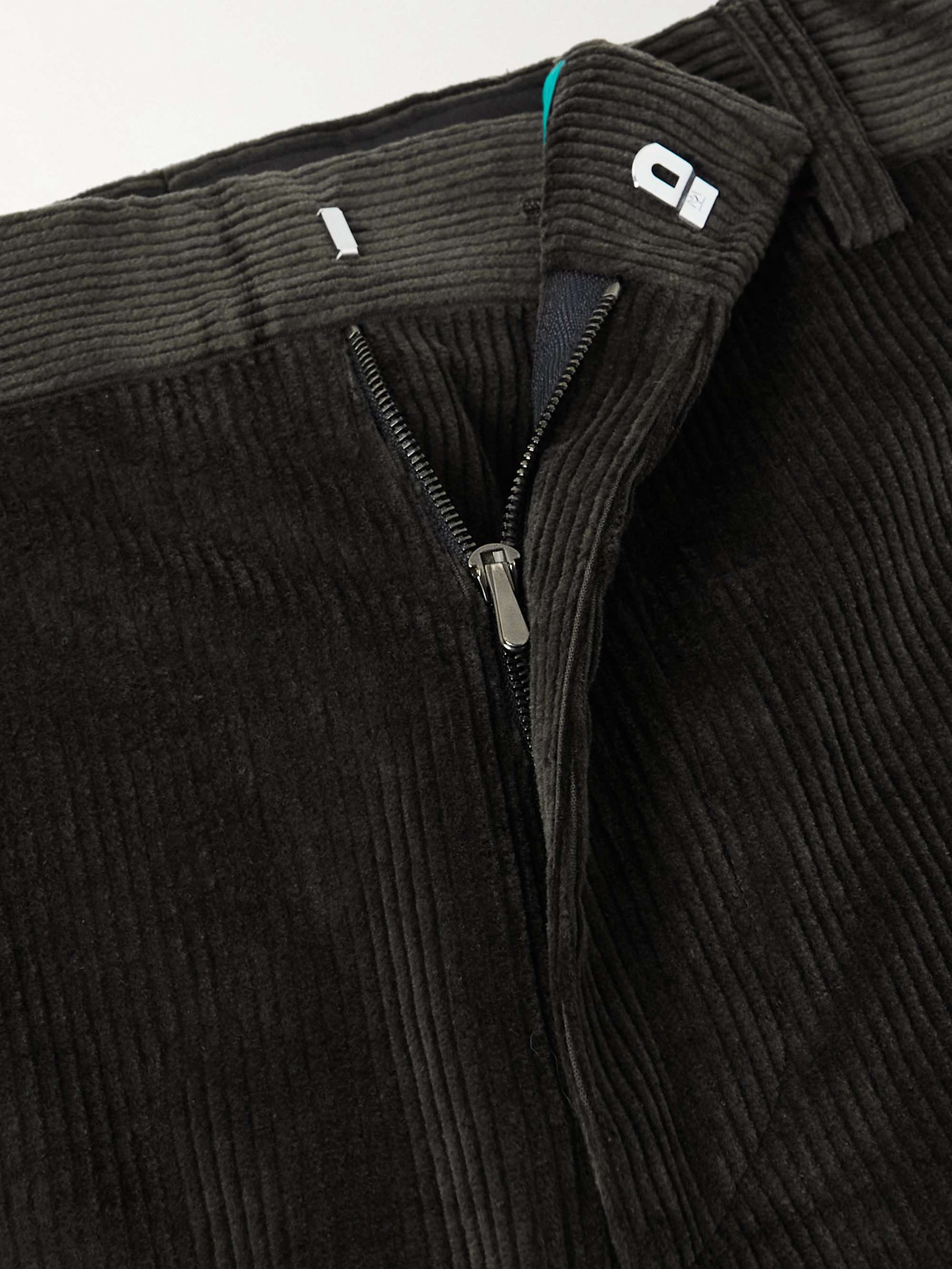 PAUL SMITH Tapered Cotton-Blend Corduroy Trousers