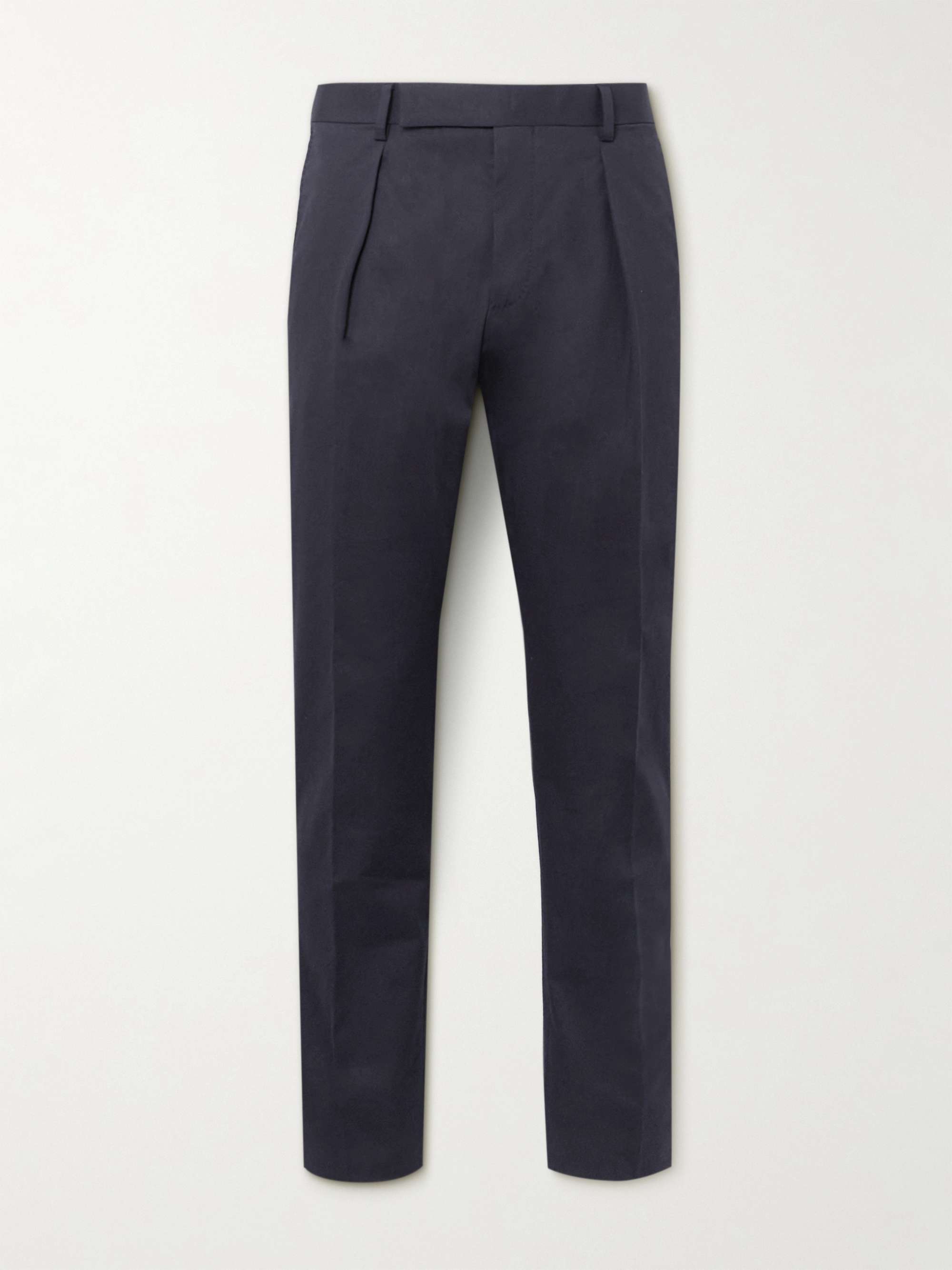 Slim-Fit Stretch-Cotton Suit Trousers